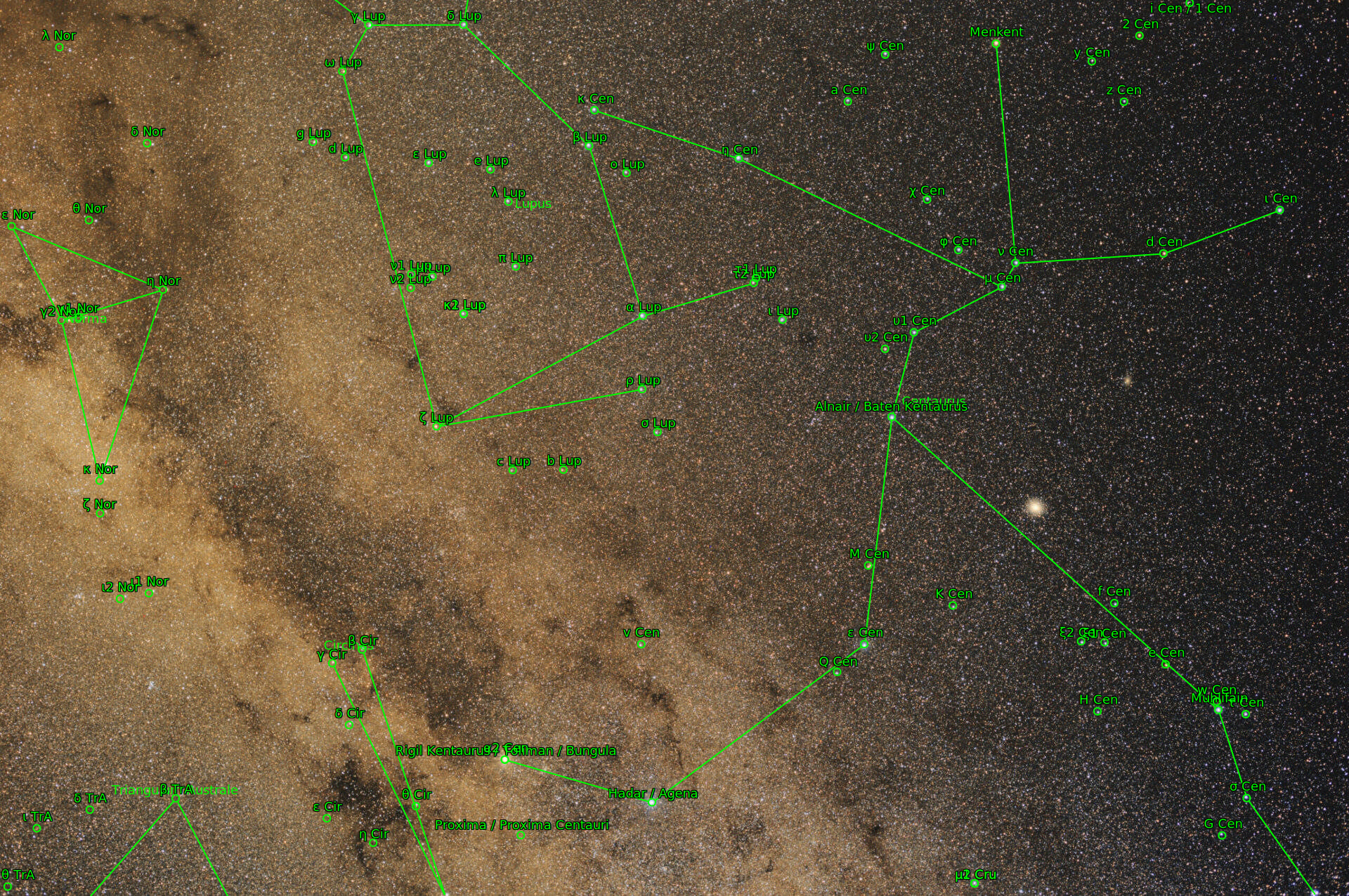 Sternkarten-Overlay (Astrometry.net)