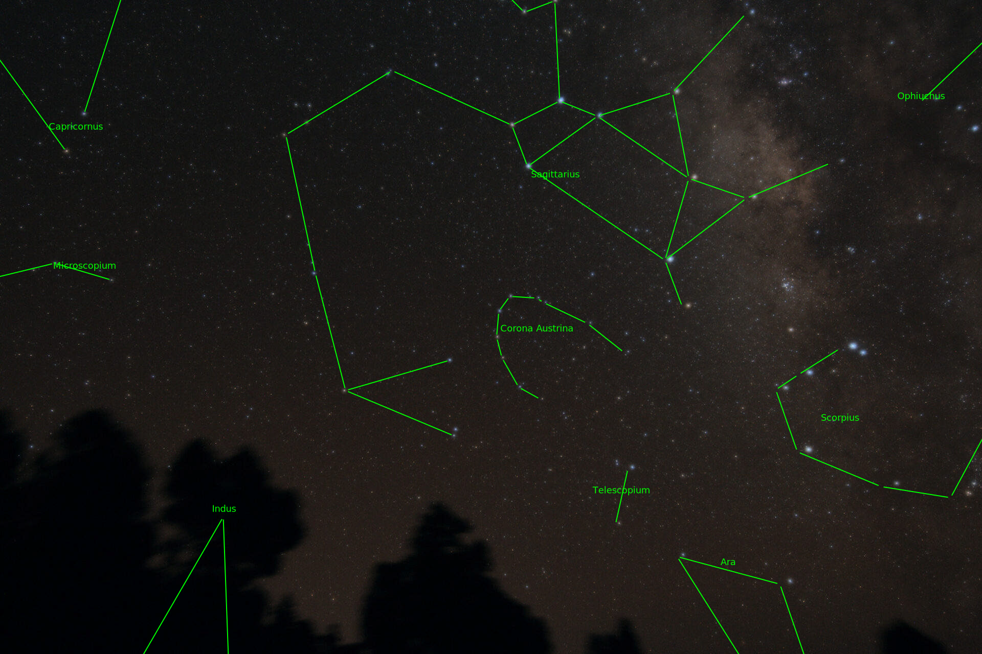 Sternkarten-Overlay (Astrometry.net)
