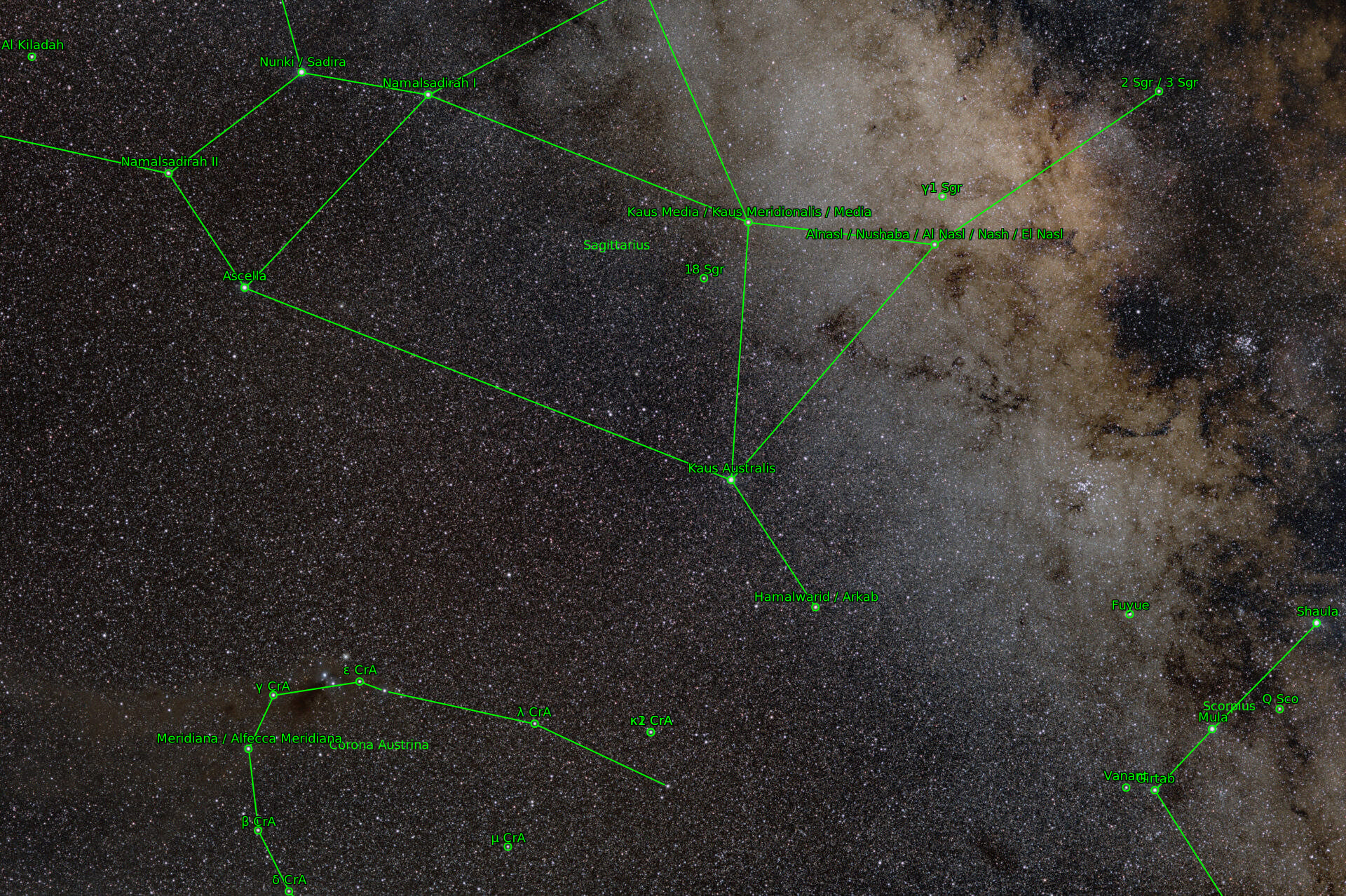 Sternkarten-Overlay (Astrometry.net)