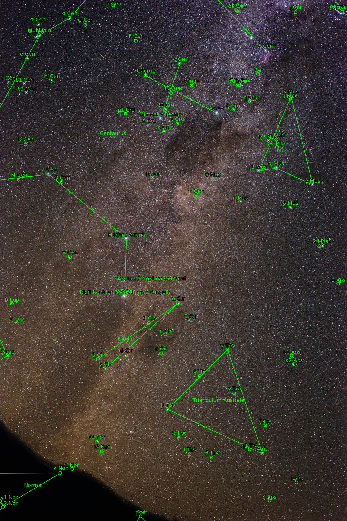 Sternkarten-Overlay (Astrometry.net)