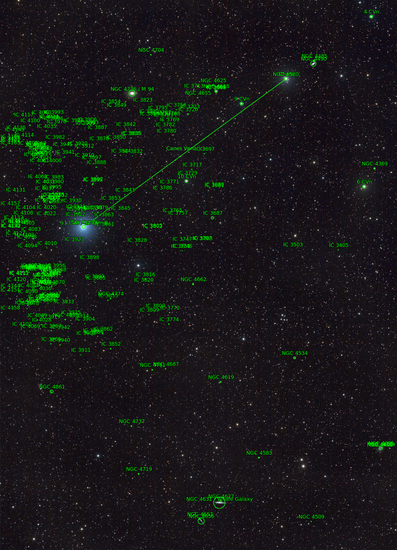 Sternkarten-Overlay (Astrometry.net)