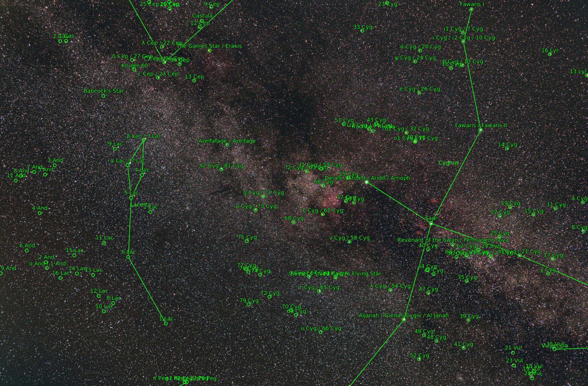 Sternkarten-Overlay (Astrometry.net)