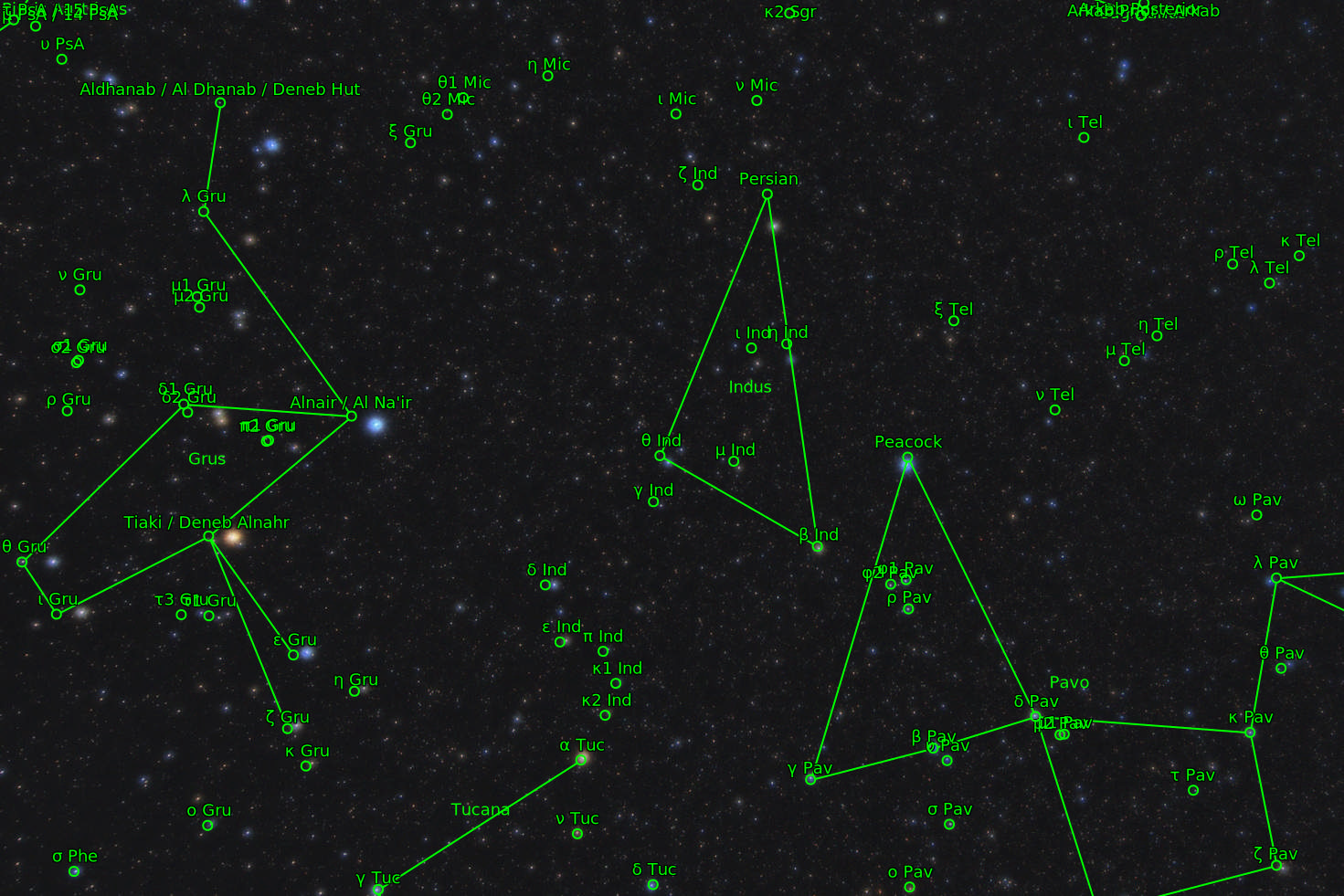 Sternkarten-Overlay (Astrometry.net)