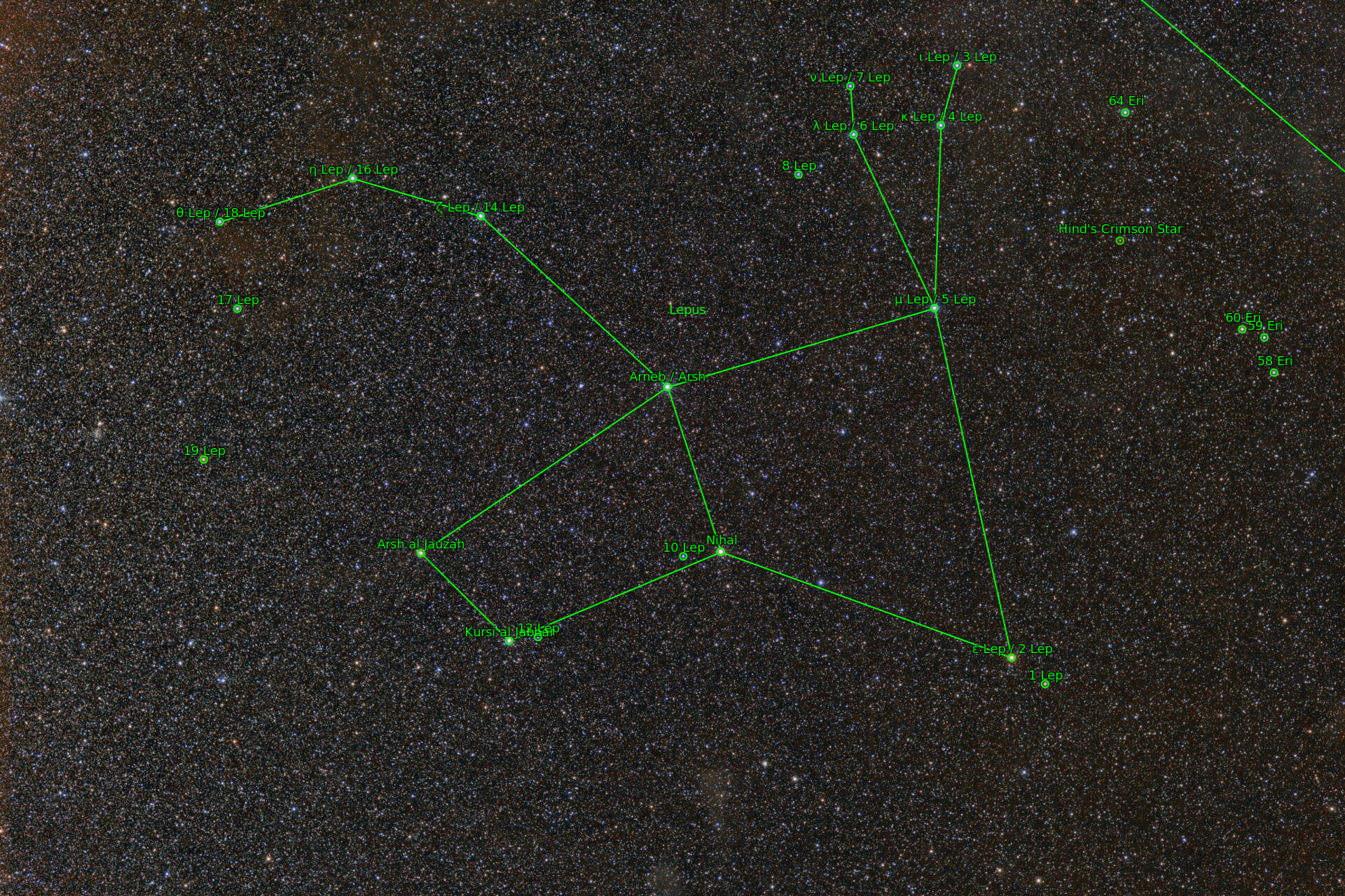 Sternkarten-Overlay (Astrometry.net)