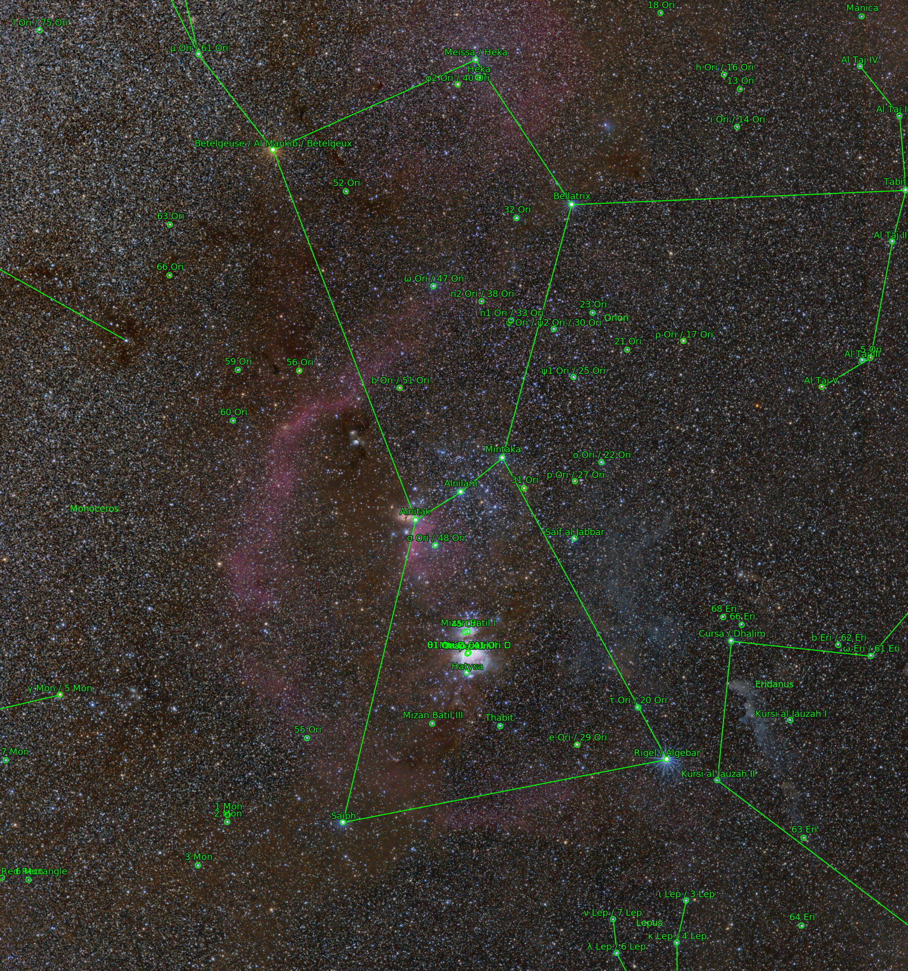 Sternkarten-Overlay (Astrometry.net)