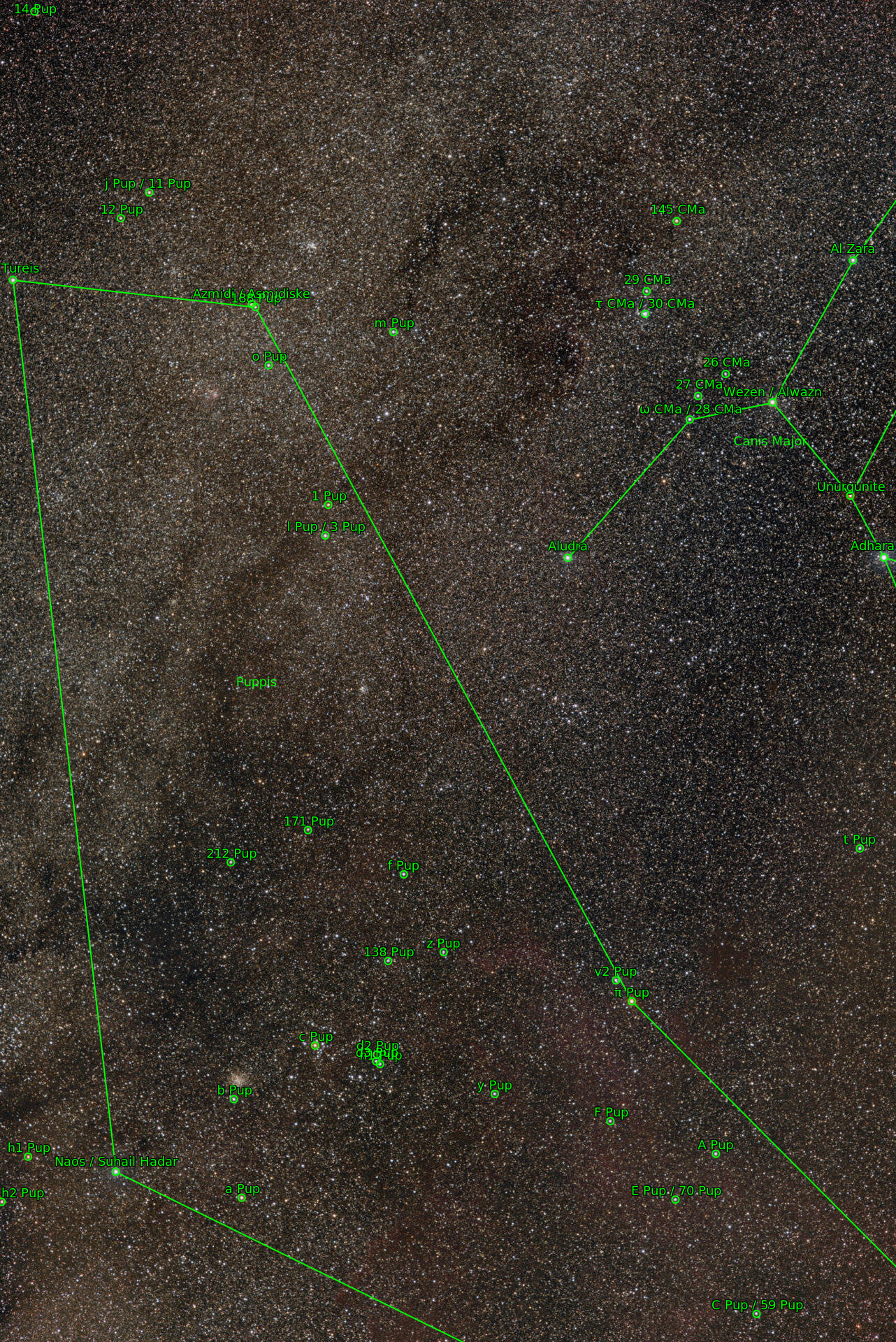 Sternkarten-Overlay (Astrometry.net)