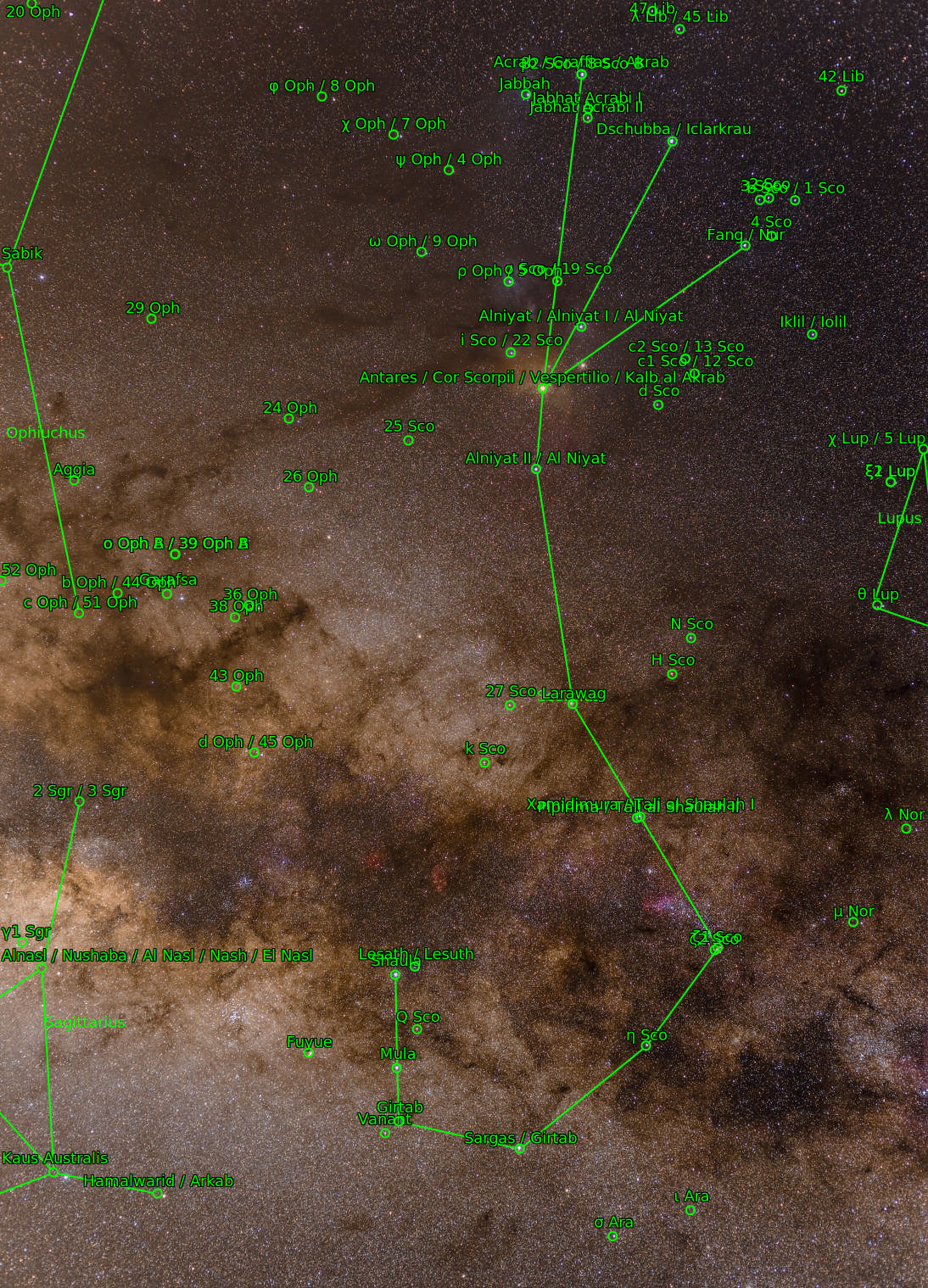 Sternkarten-Overlay (Astrometry.net)