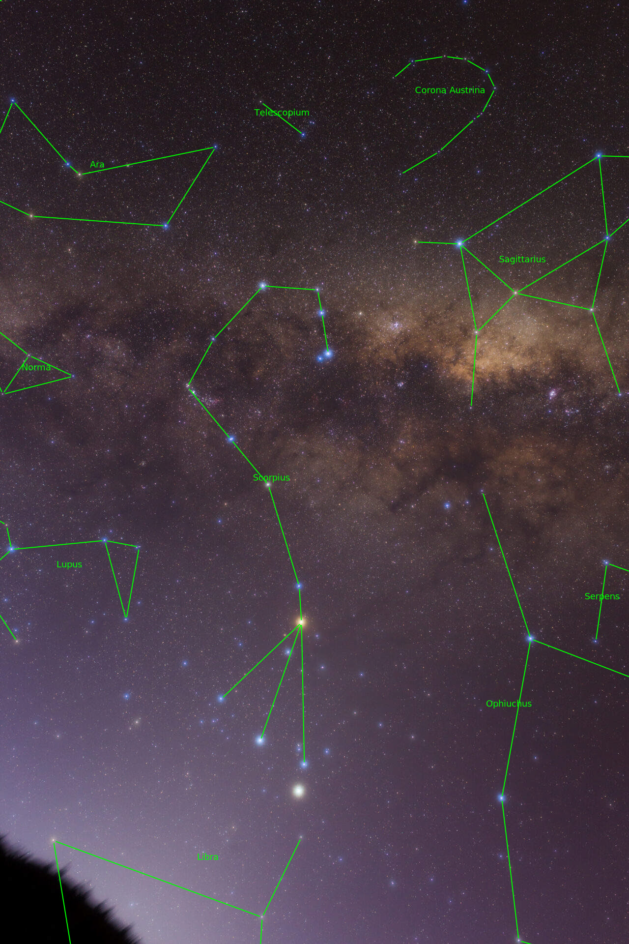 Sternkarten-Overlay (Astrometry.net)