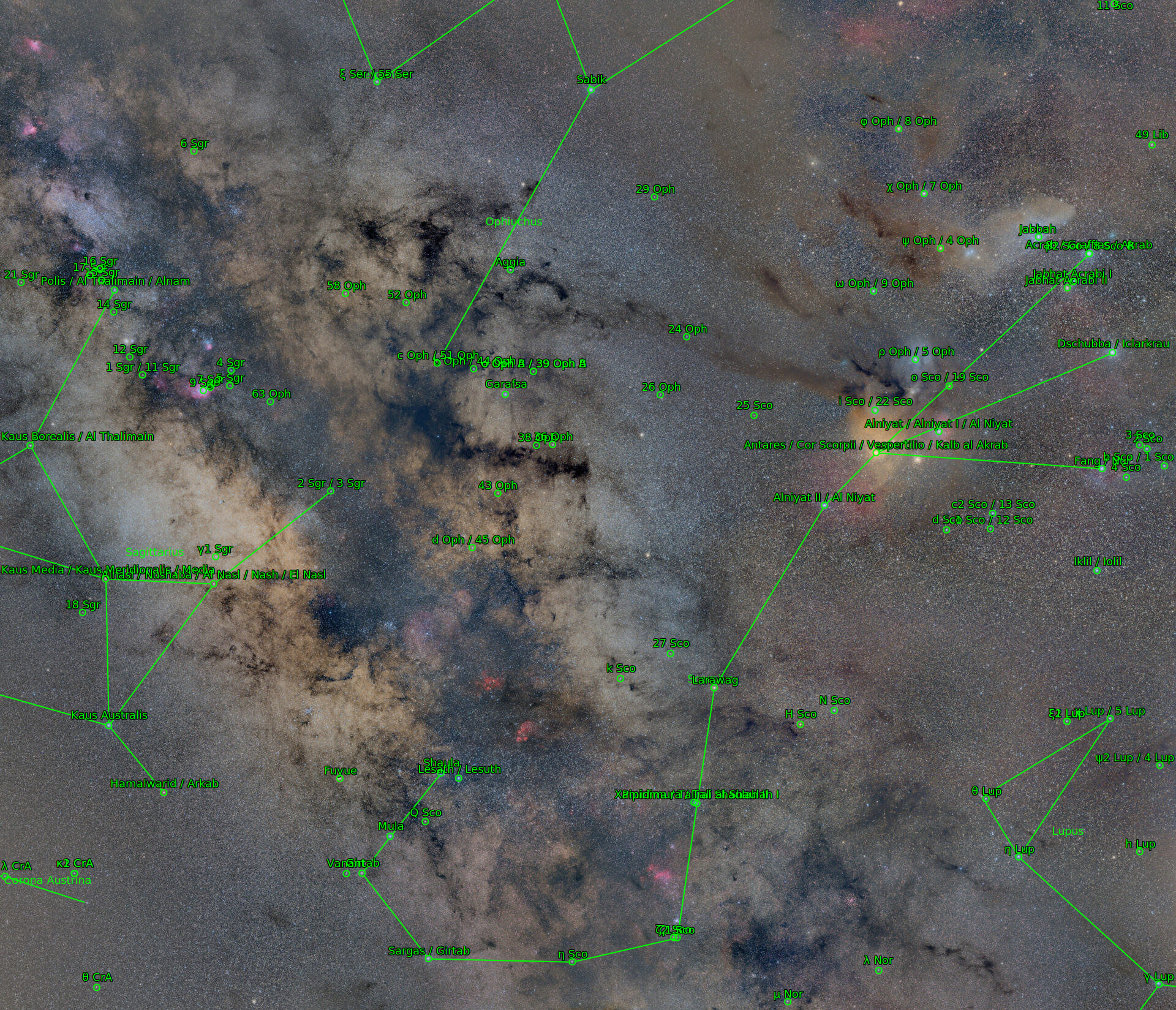 Sternkarten-Overlay (Astrometry.net)