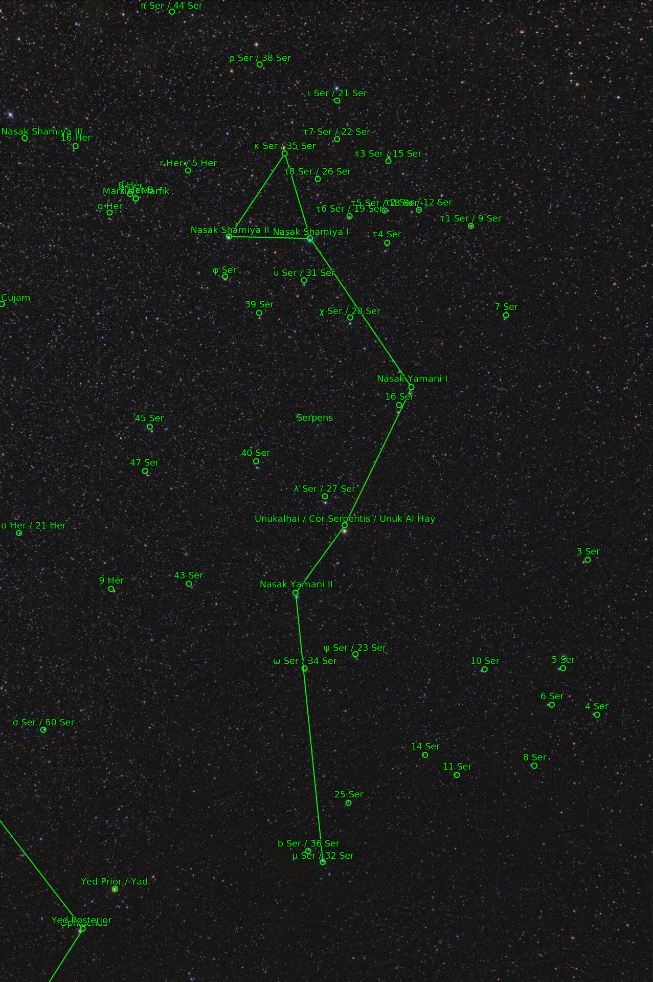 Sternkarten-Overlay (Astrometry.net)