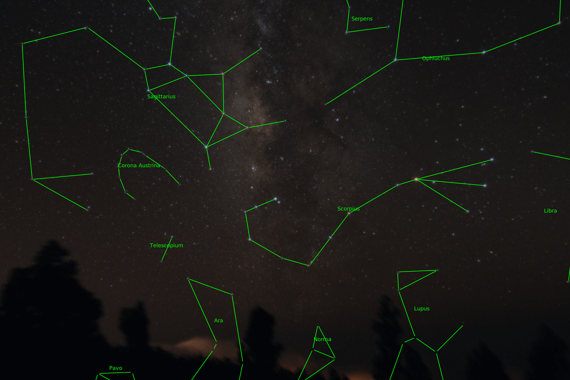 Sternkarten-Overlay (Astrometry.net)