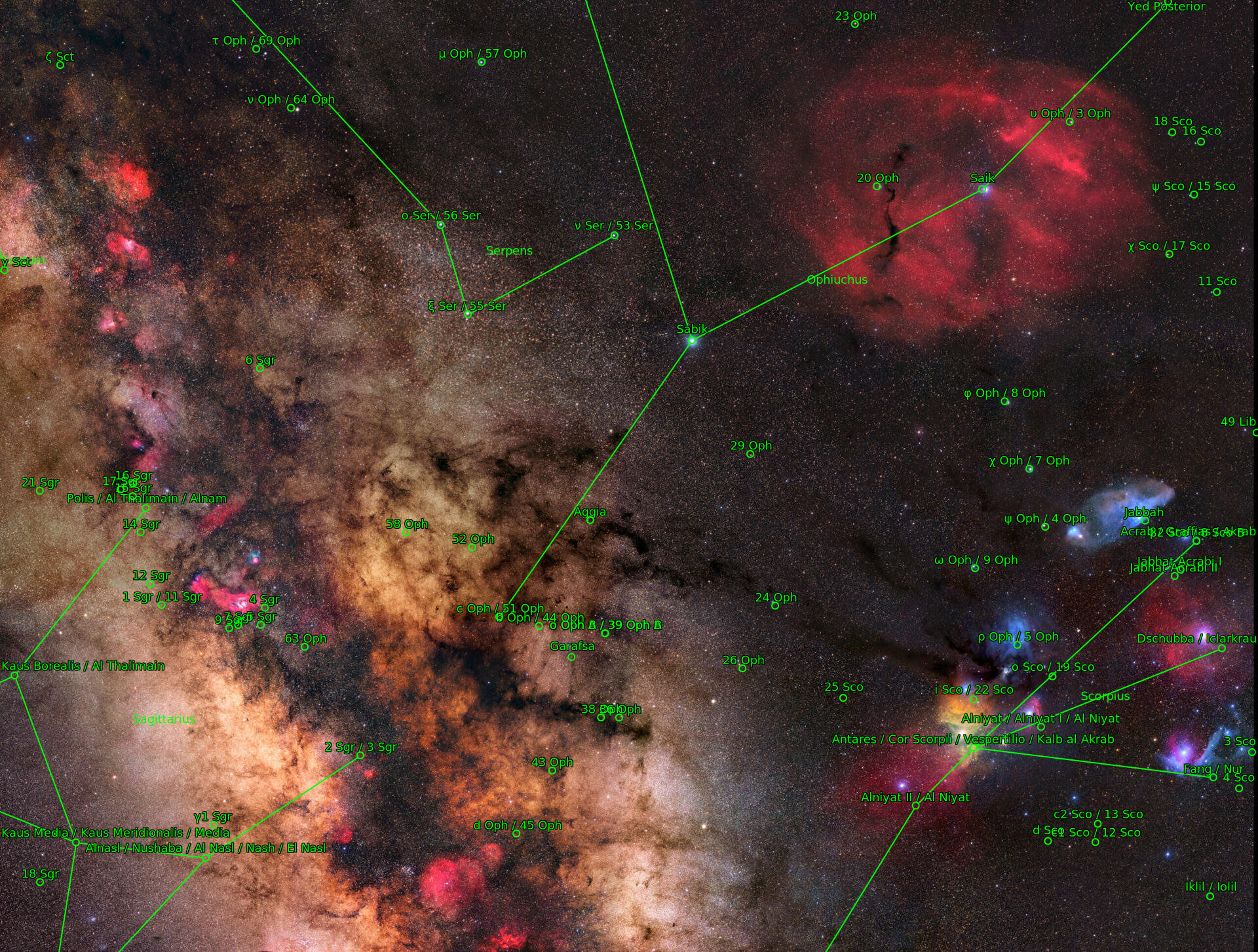 Sternkarten-Overlay (Astrometry.net)