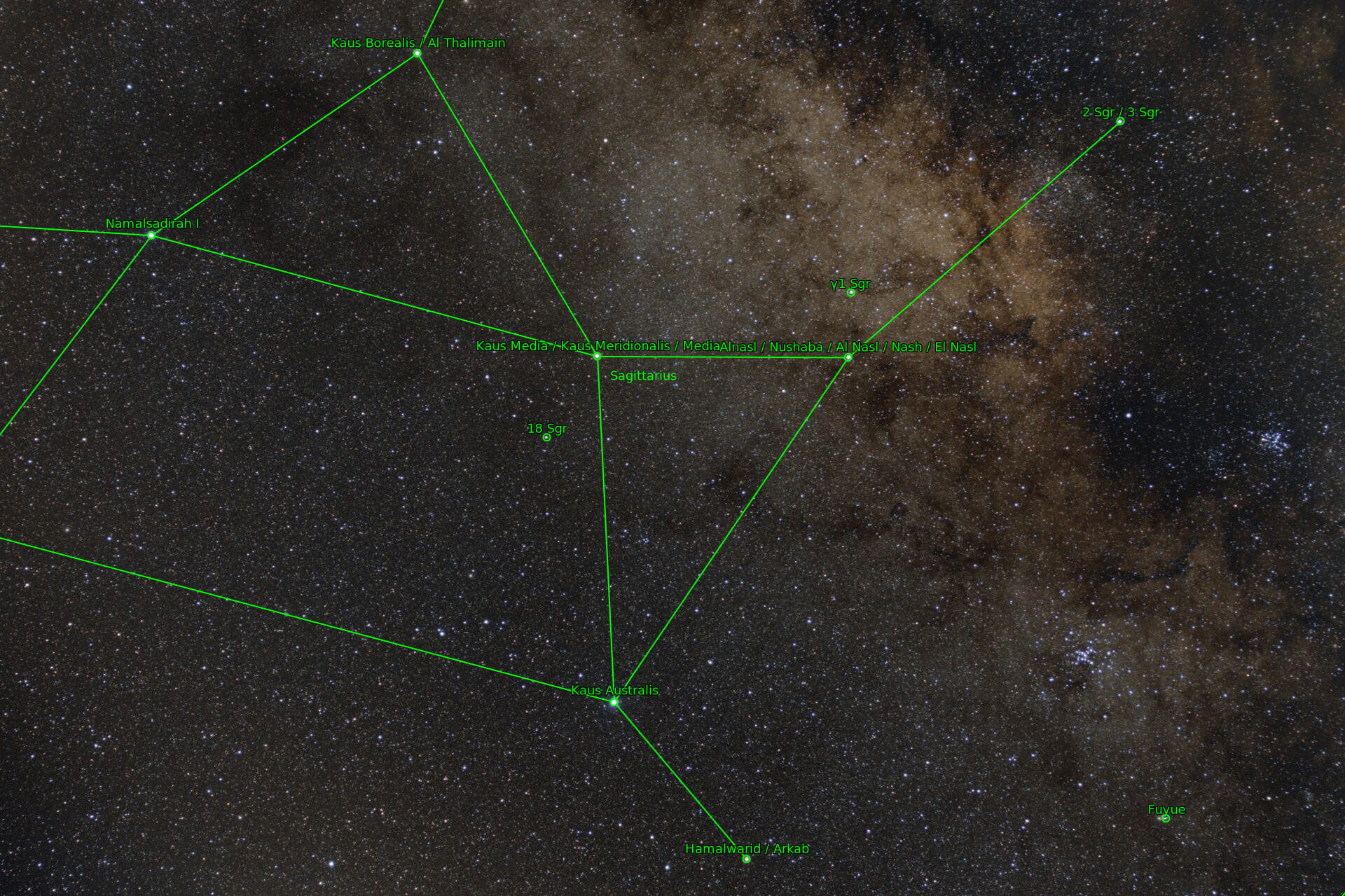 Sternkarten-Overlay (Astrometry.net)
