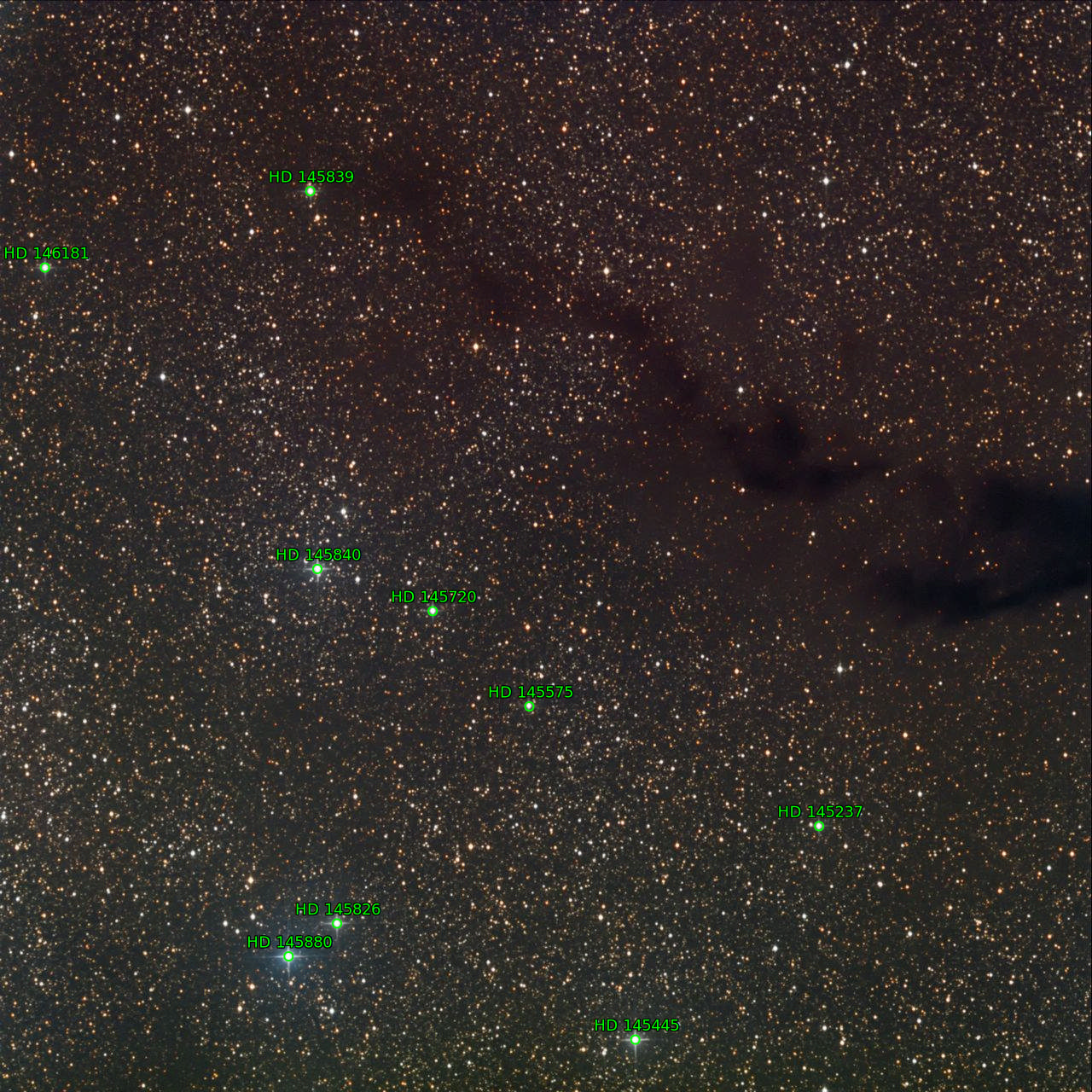 Sternkarten-Overlay (Astrometry.net)
