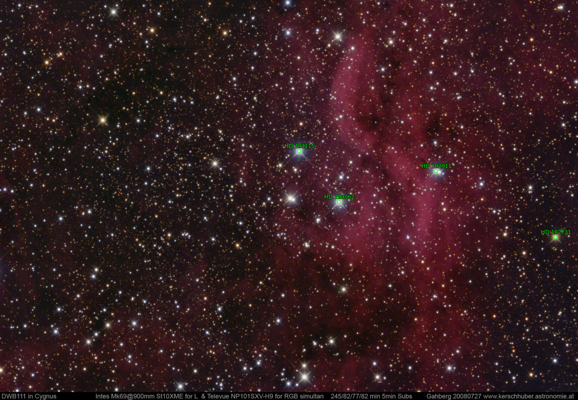 Sternkarten-Overlay (Astrometry.net)