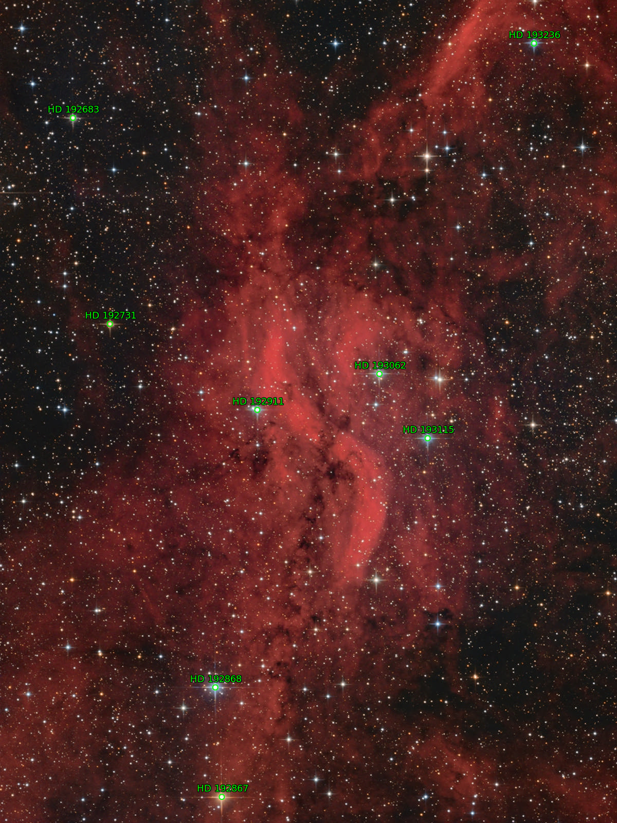 Sternkarten-Overlay (Astrometry.net)