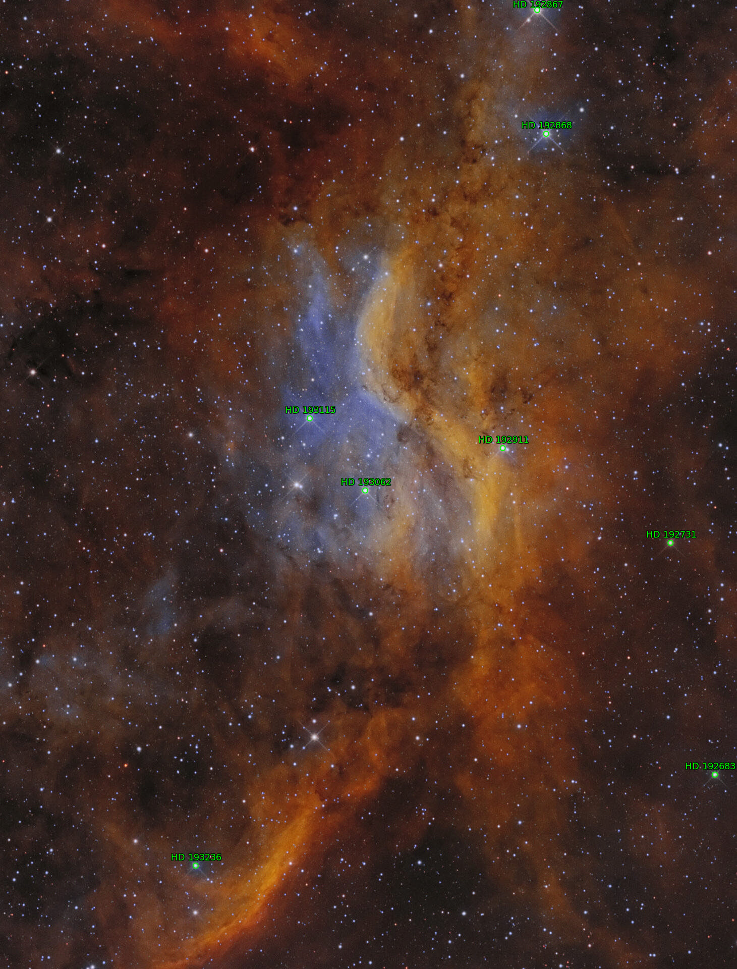 Sternkarten-Overlay (Astrometry.net)