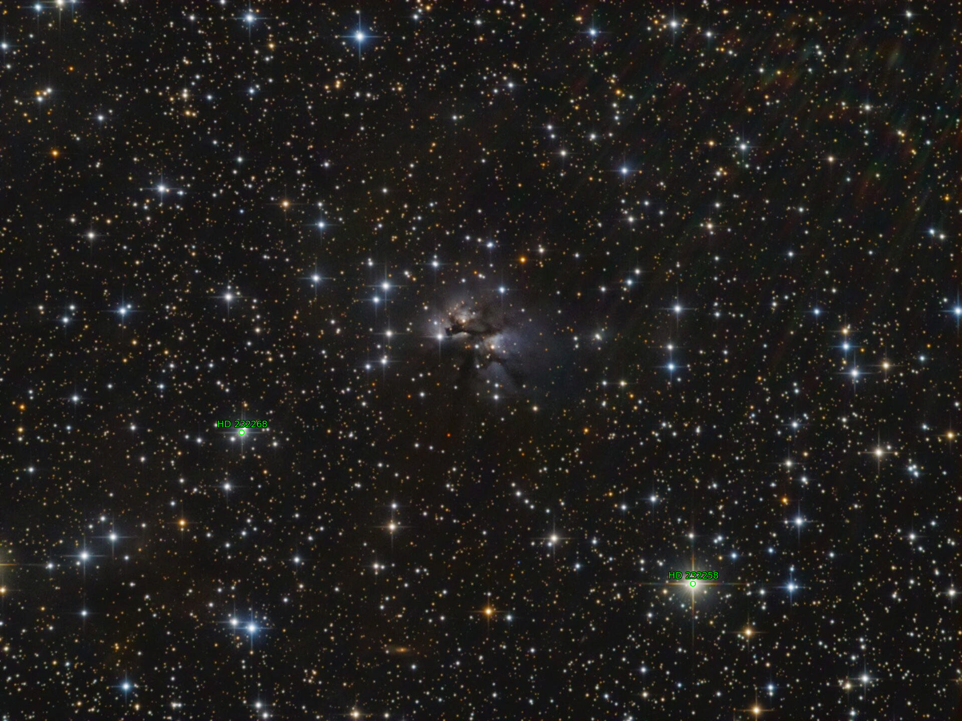 Sternkarten-Overlay (Astrometry.net)