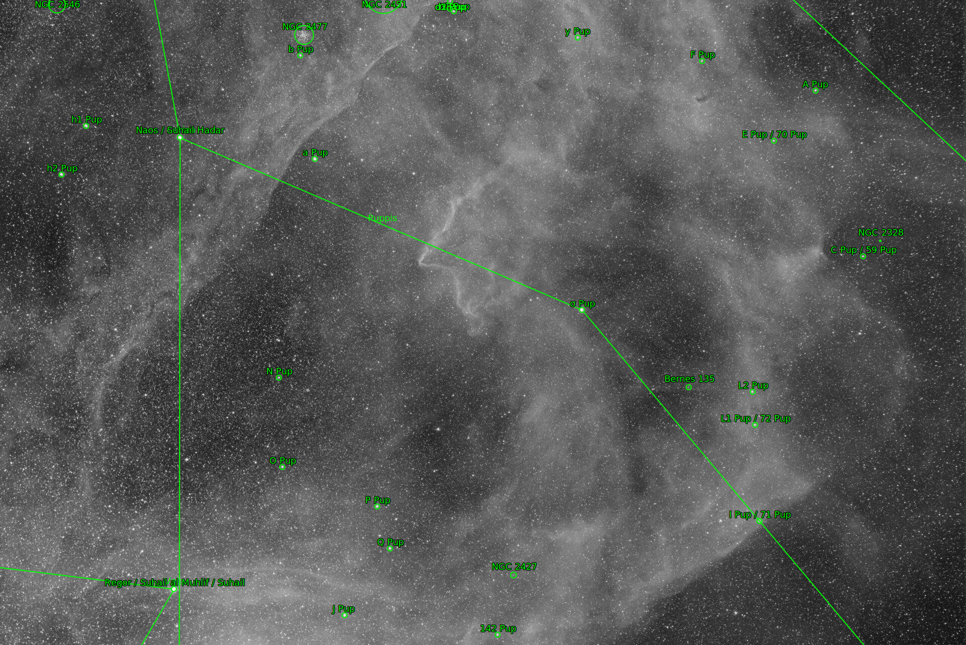 Sternkarten-Overlay (Astrometry.net)