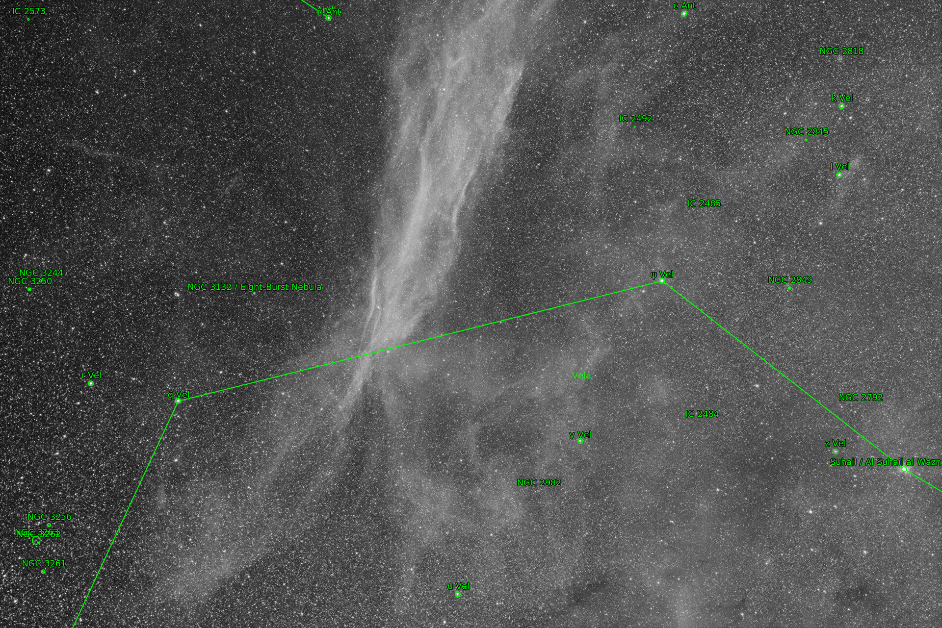 Sternkarten-Overlay (Astrometry.net)