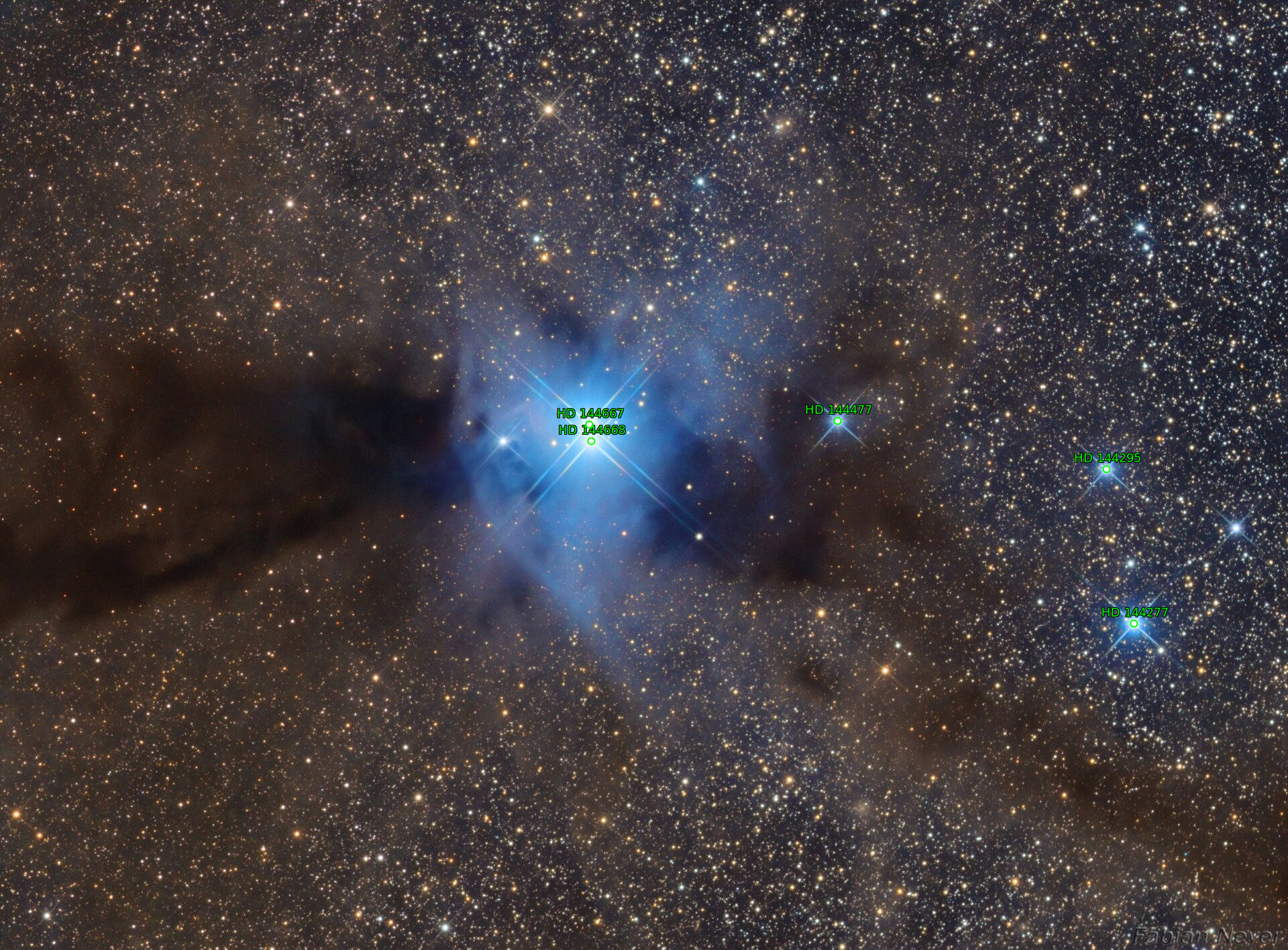 Sternkarten-Overlay (Astrometry.net)