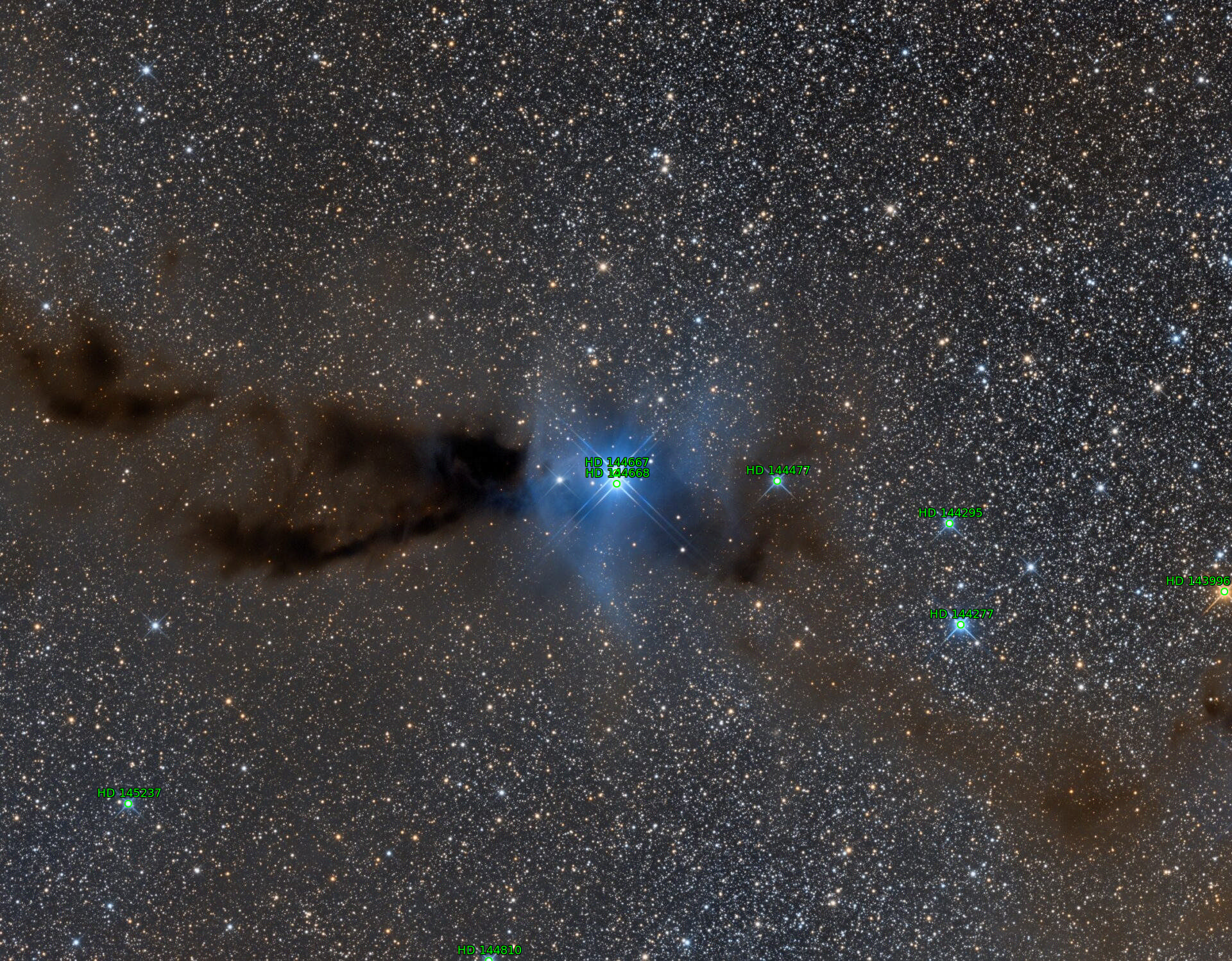 Sternkarten-Overlay (Astrometry.net)