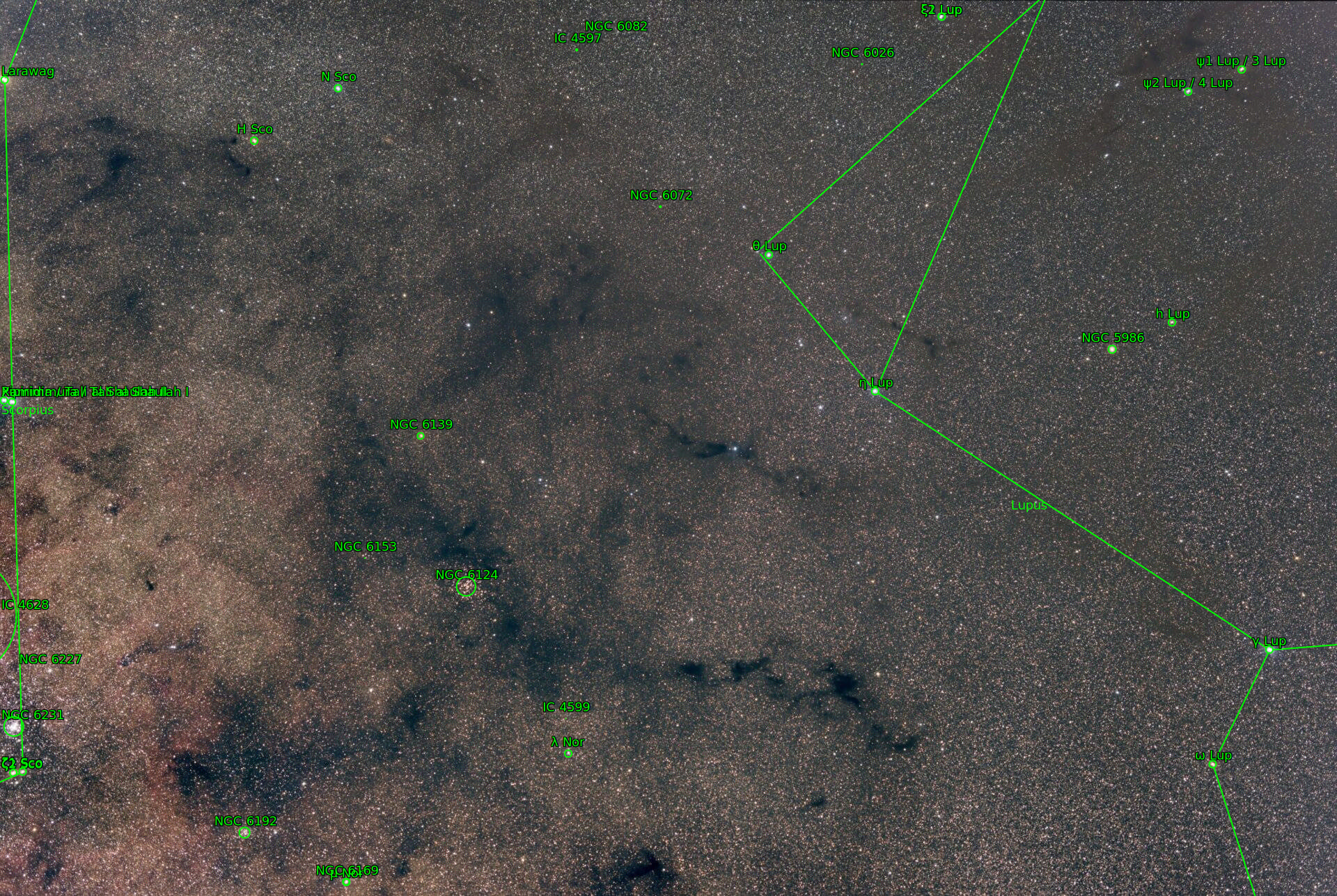 Sternkarten-Overlay (Astrometry.net)