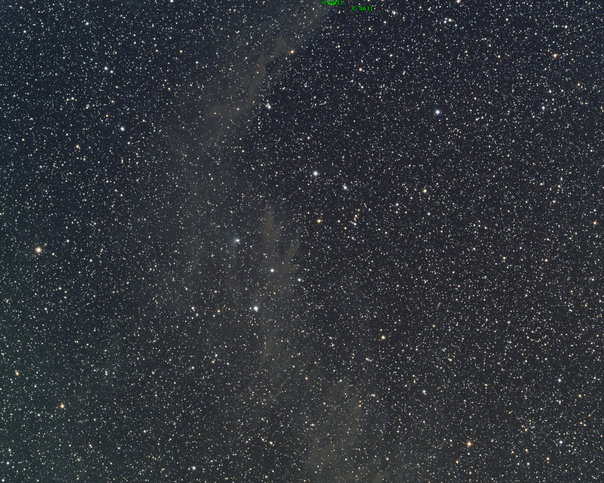 Sternkarten-Overlay (Astrometry.net)