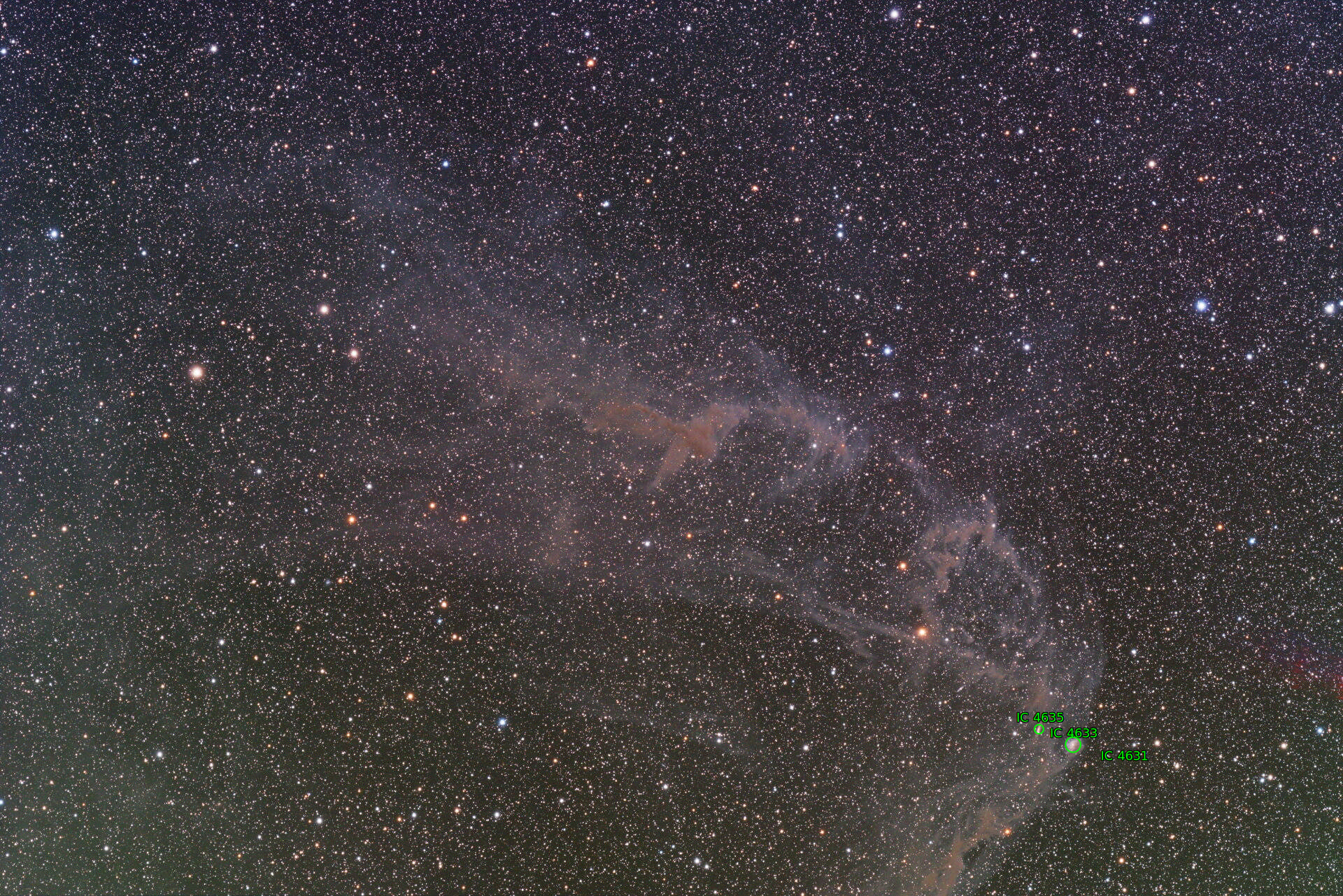 Sternkarten-Overlay (Astrometry.net)