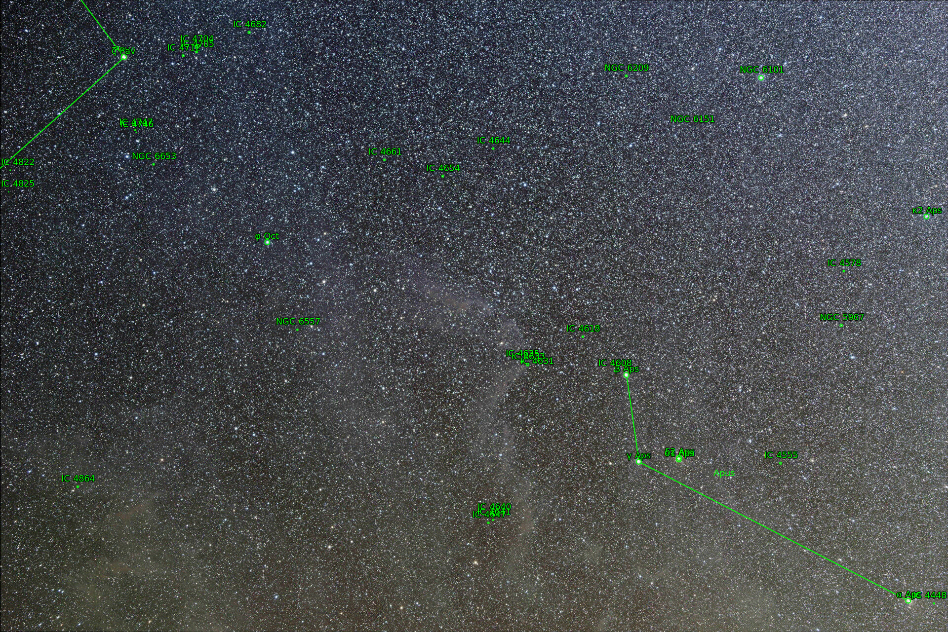 Sternkarten-Overlay (Astrometry.net)