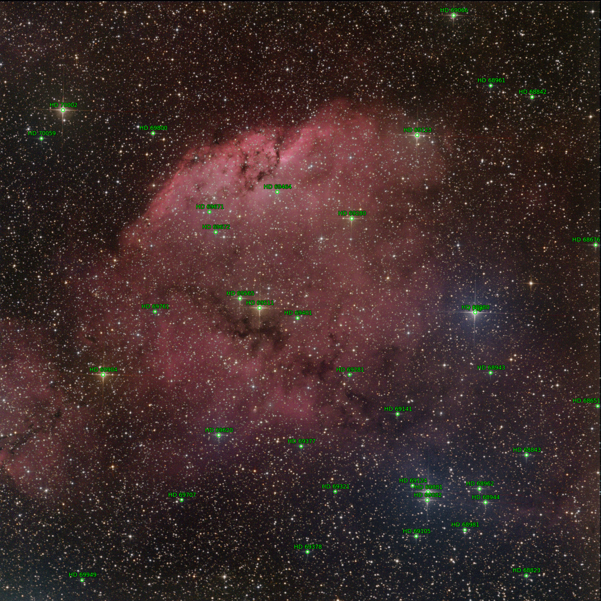 Sternkarten-Overlay (Astrometry.net)