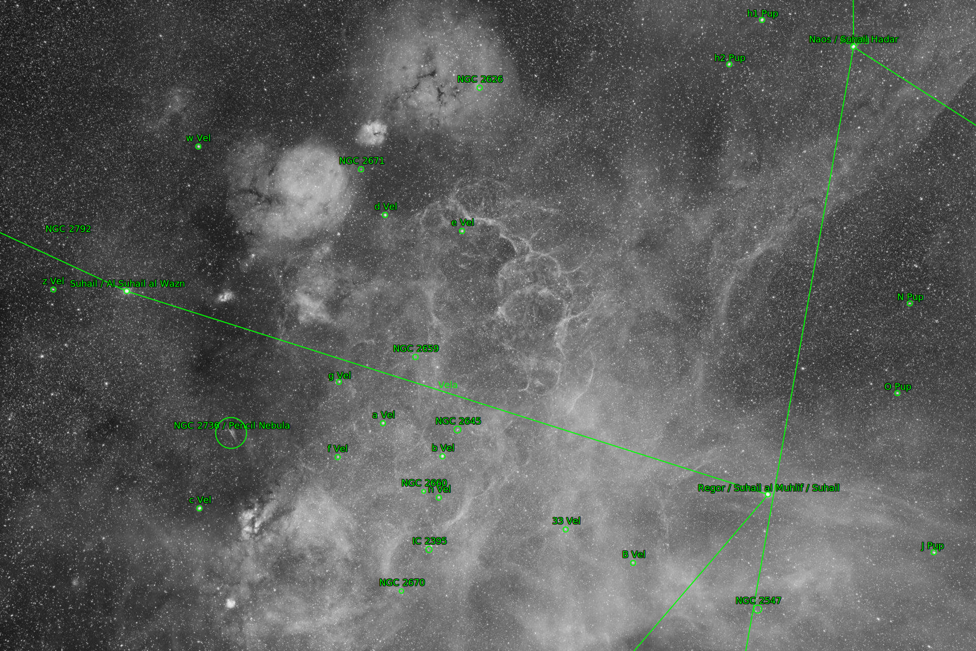 Sternkarten-Overlay (Astrometry.net)