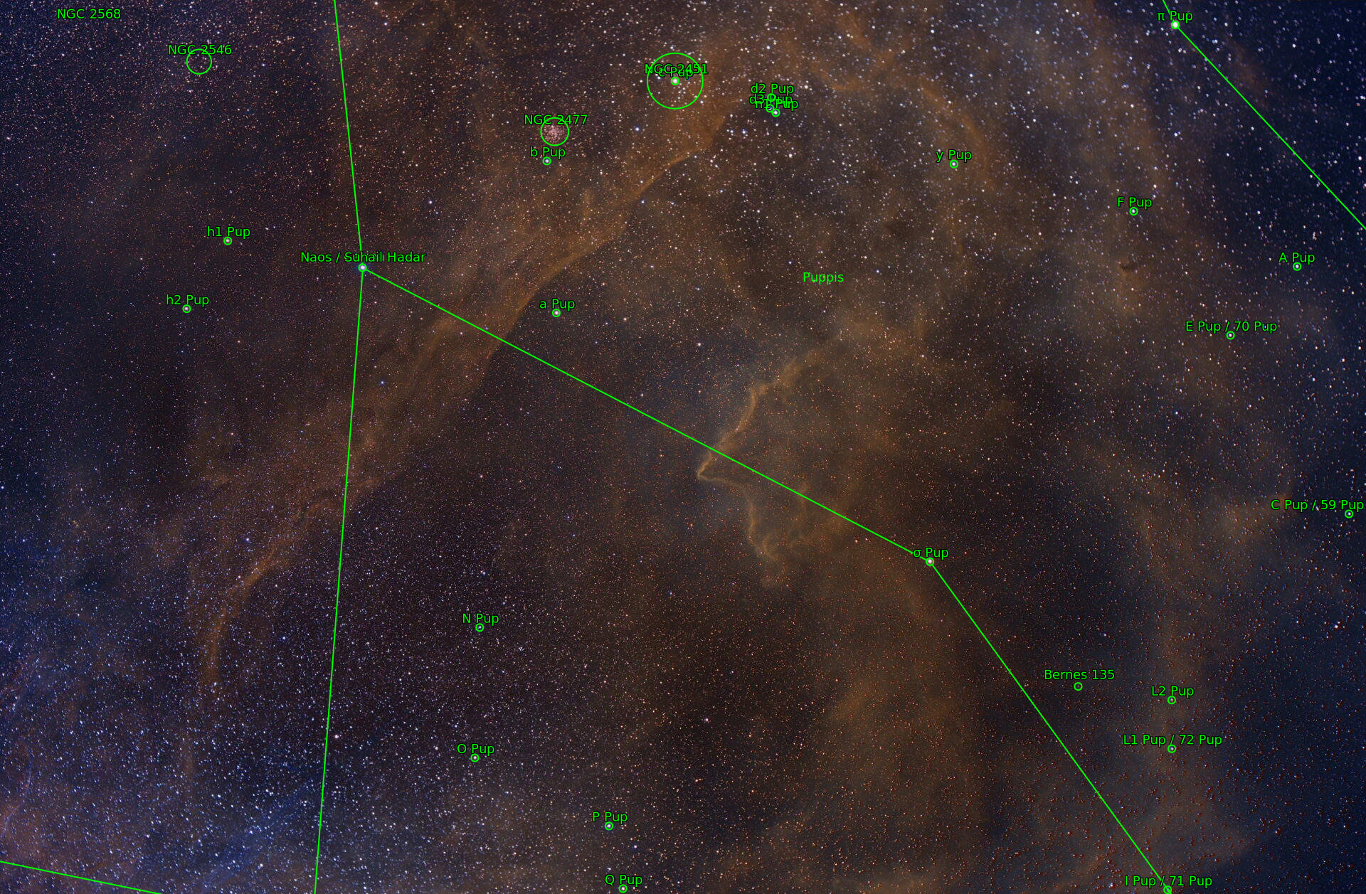Sternkarten-Overlay (Astrometry.net)