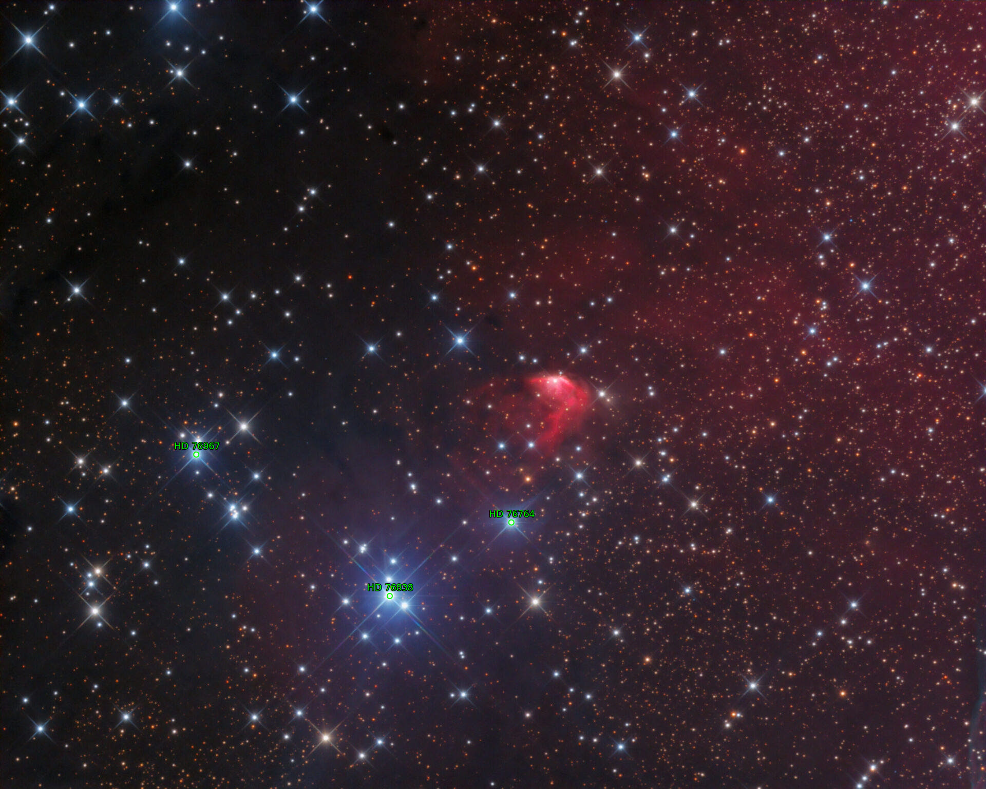 Sternkarten-Overlay (Astrometry.net)