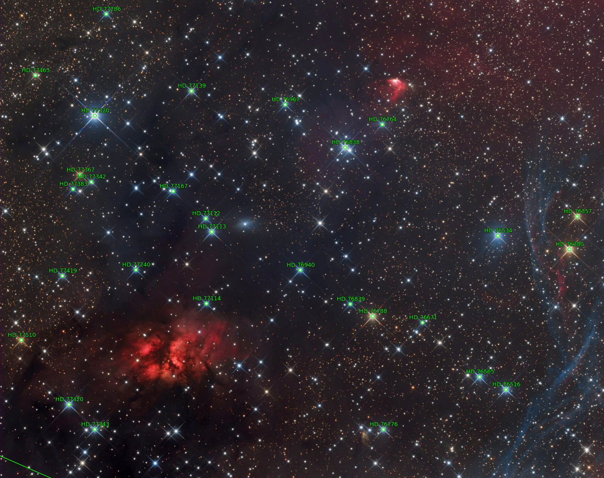 Sternkarten-Overlay (Astrometry.net)