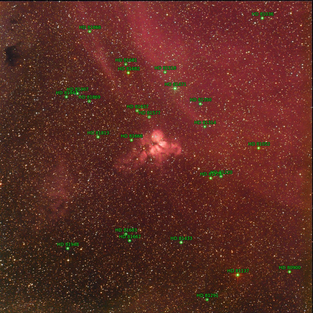Sternkarten-Overlay (Astrometry.net)
