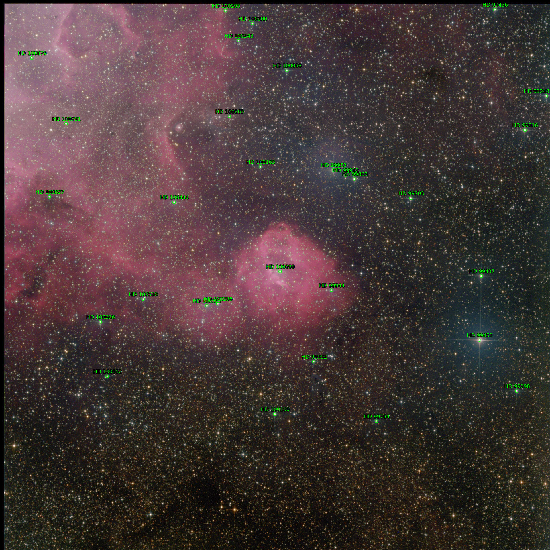 Sternkarten-Overlay (Astrometry.net)