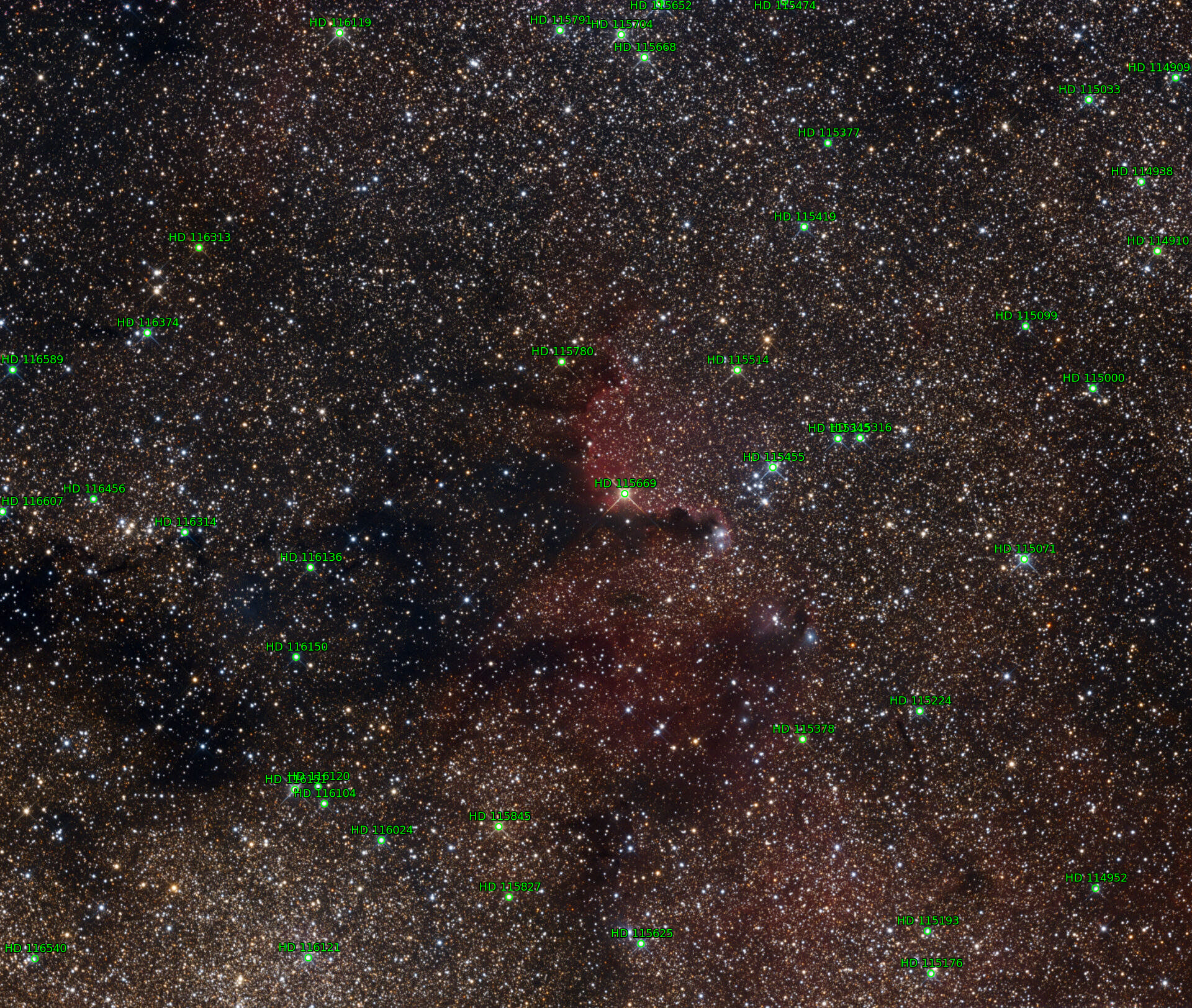 Sternkarten-Overlay (Astrometry.net)