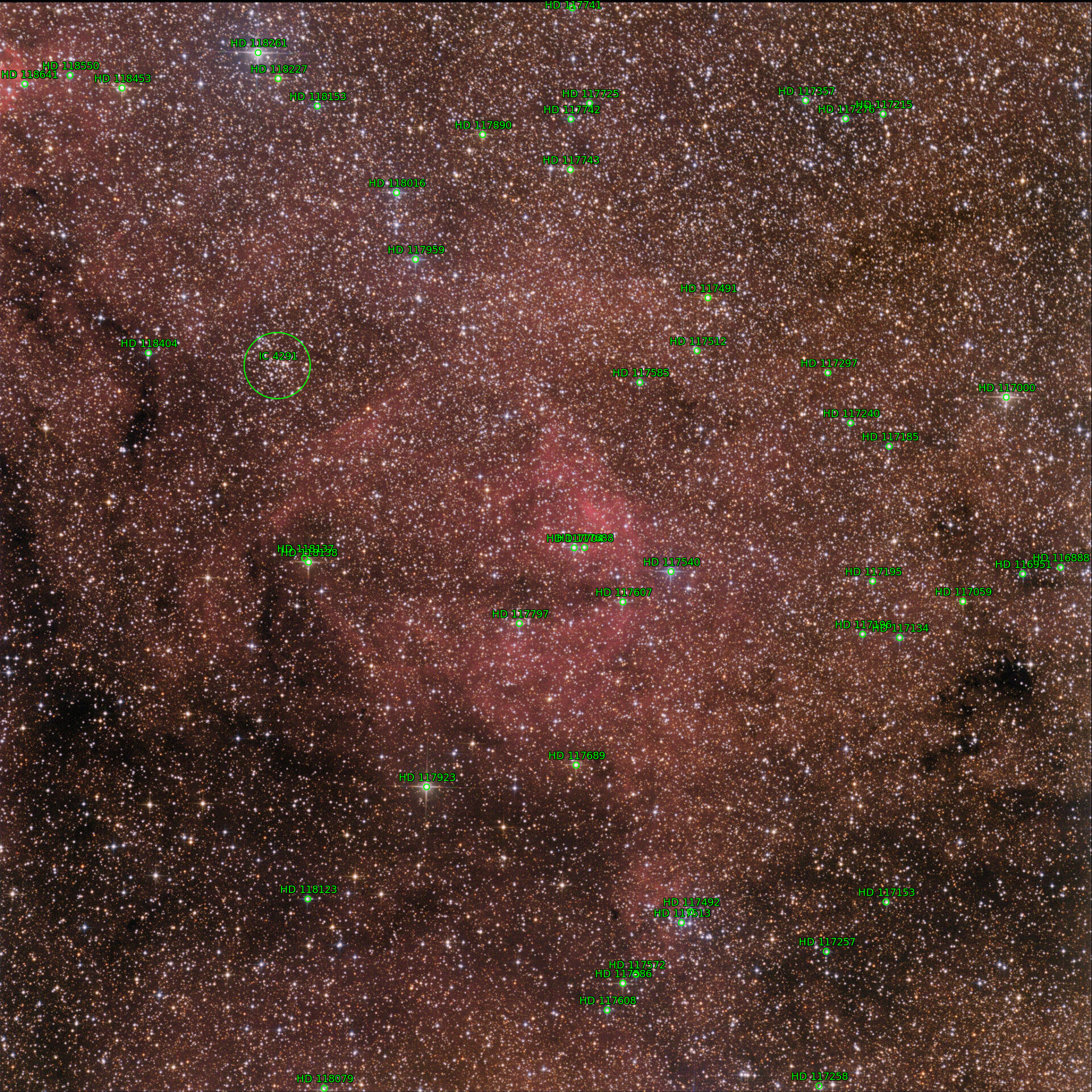 Sternkarten-Overlay (Astrometry.net)