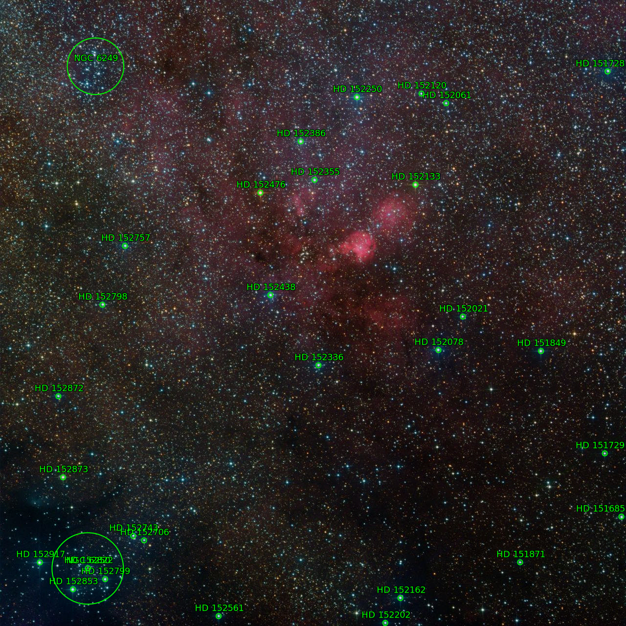 Sternkarten-Overlay (Astrometry.net)