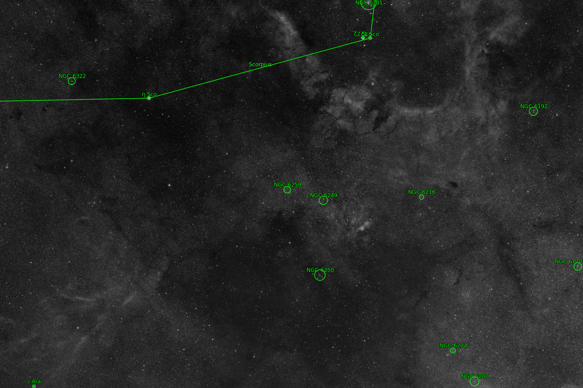 Sternkarten-Overlay (Astrometry.net)