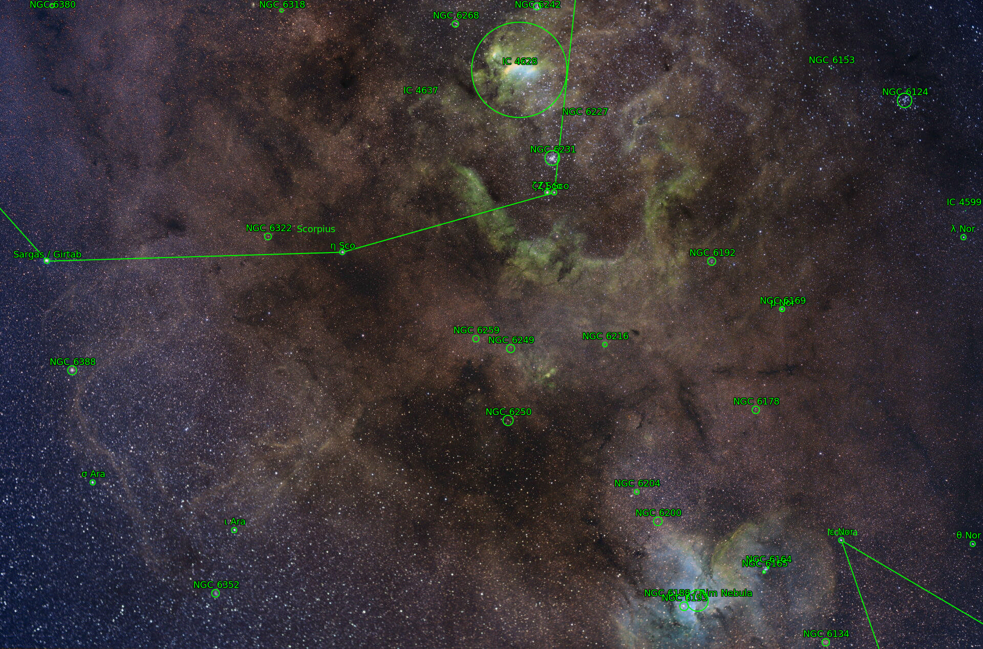 Sternkarten-Overlay (Astrometry.net)