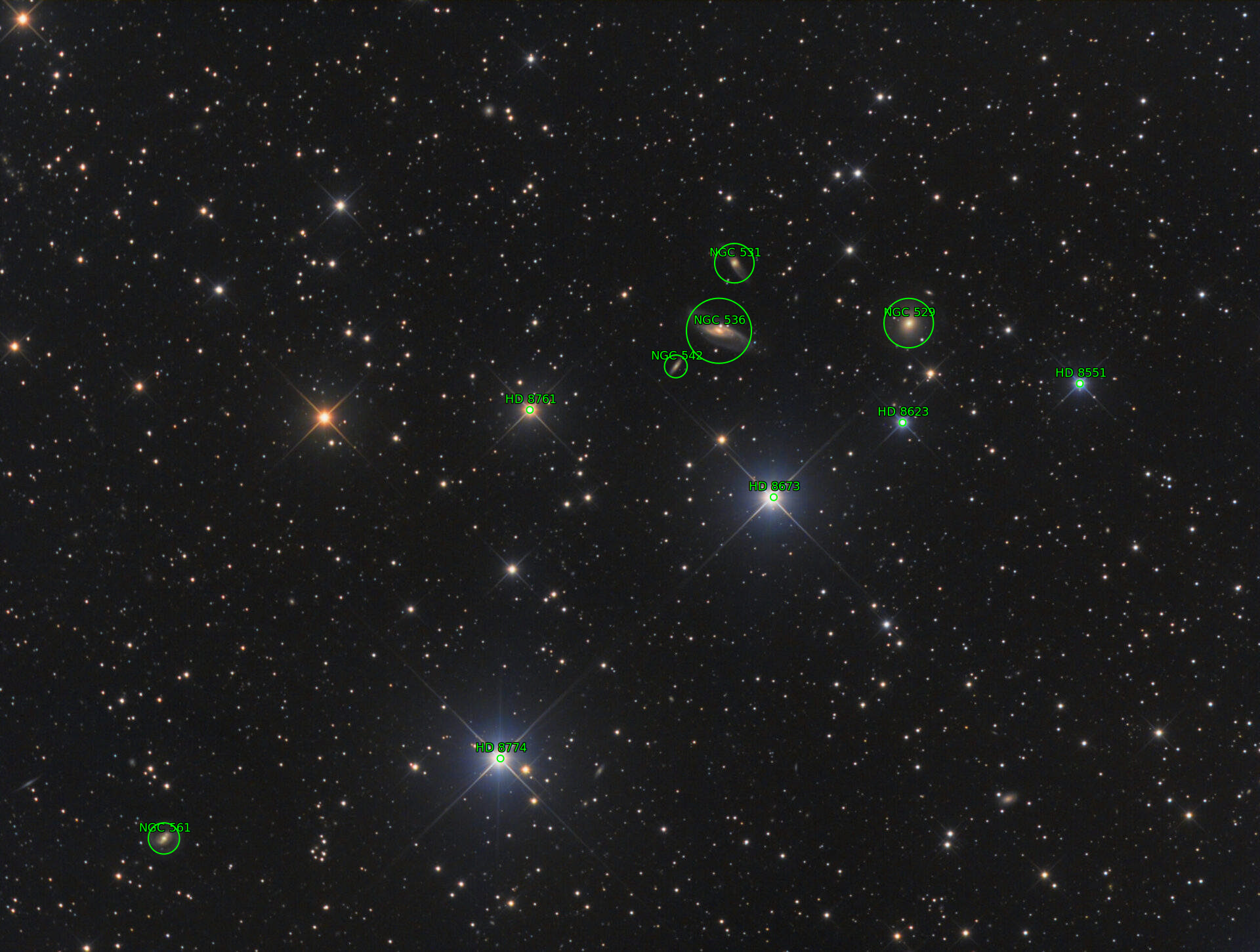 Sternkarten-Overlay (Astrometry.net)