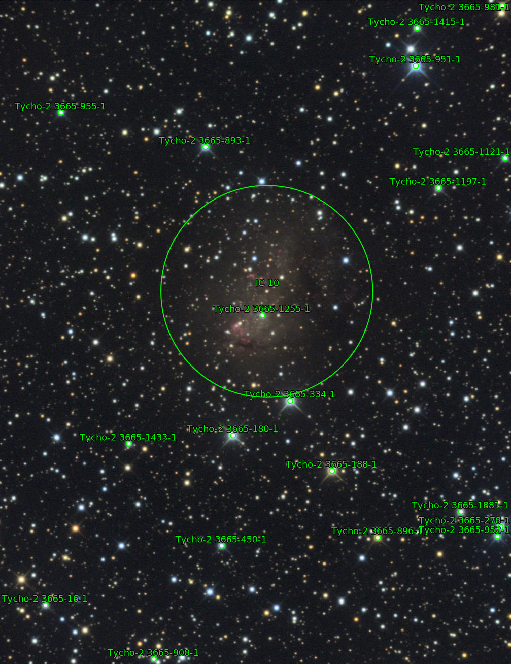 Sternkarten-Overlay (Astrometry.net)