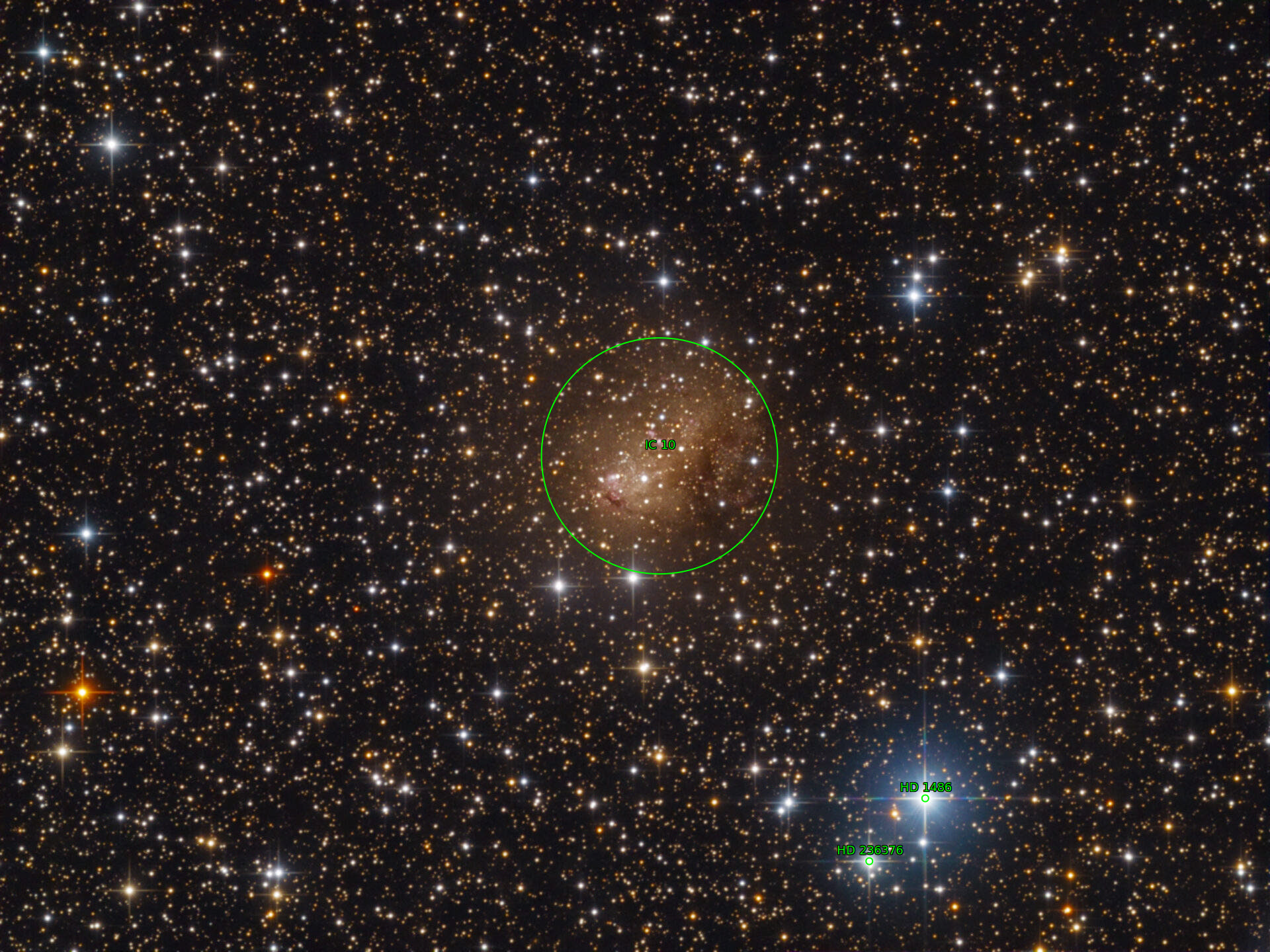 Sternkarten-Overlay (Astrometry.net)