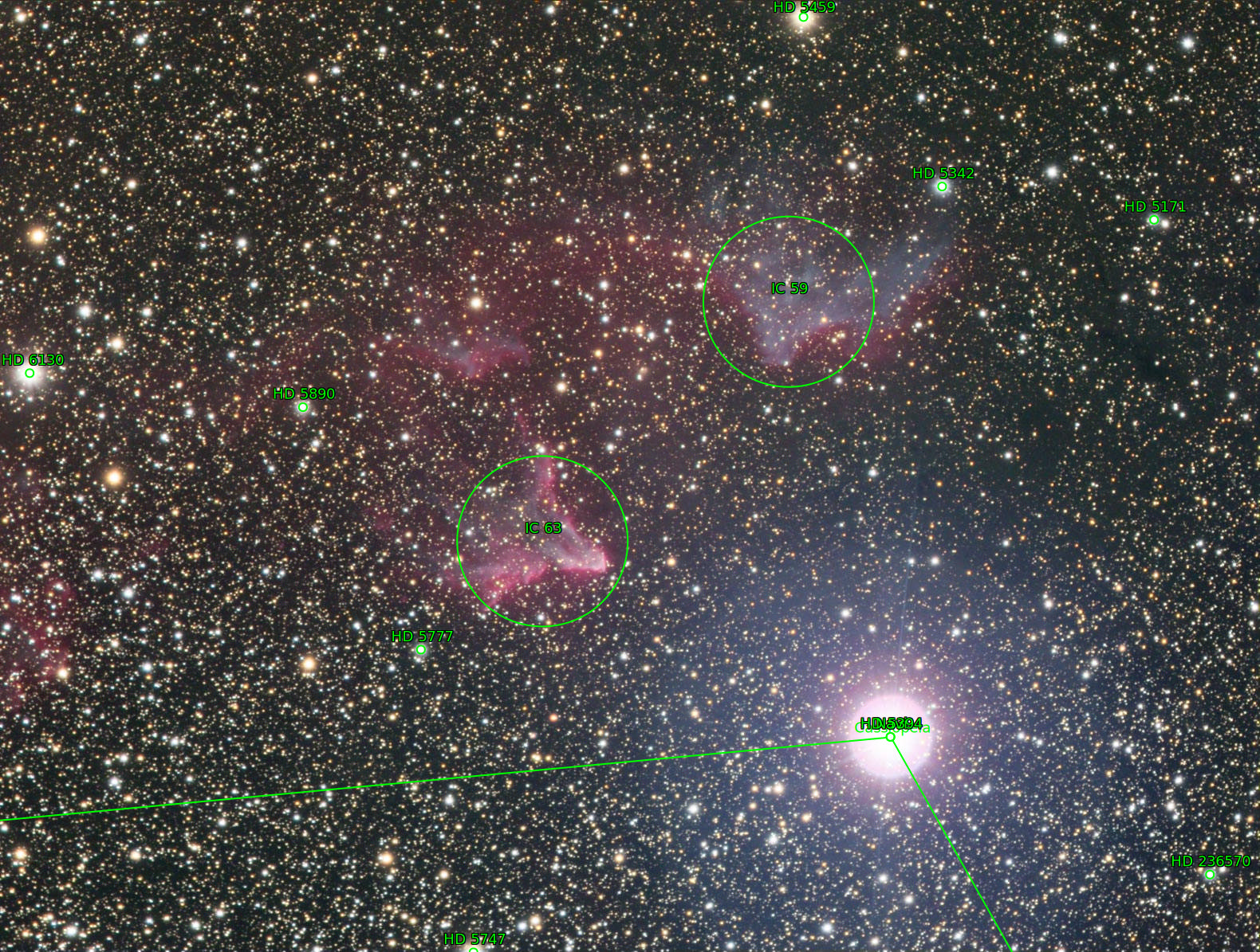 Sternkarten-Overlay (Astrometry.net)