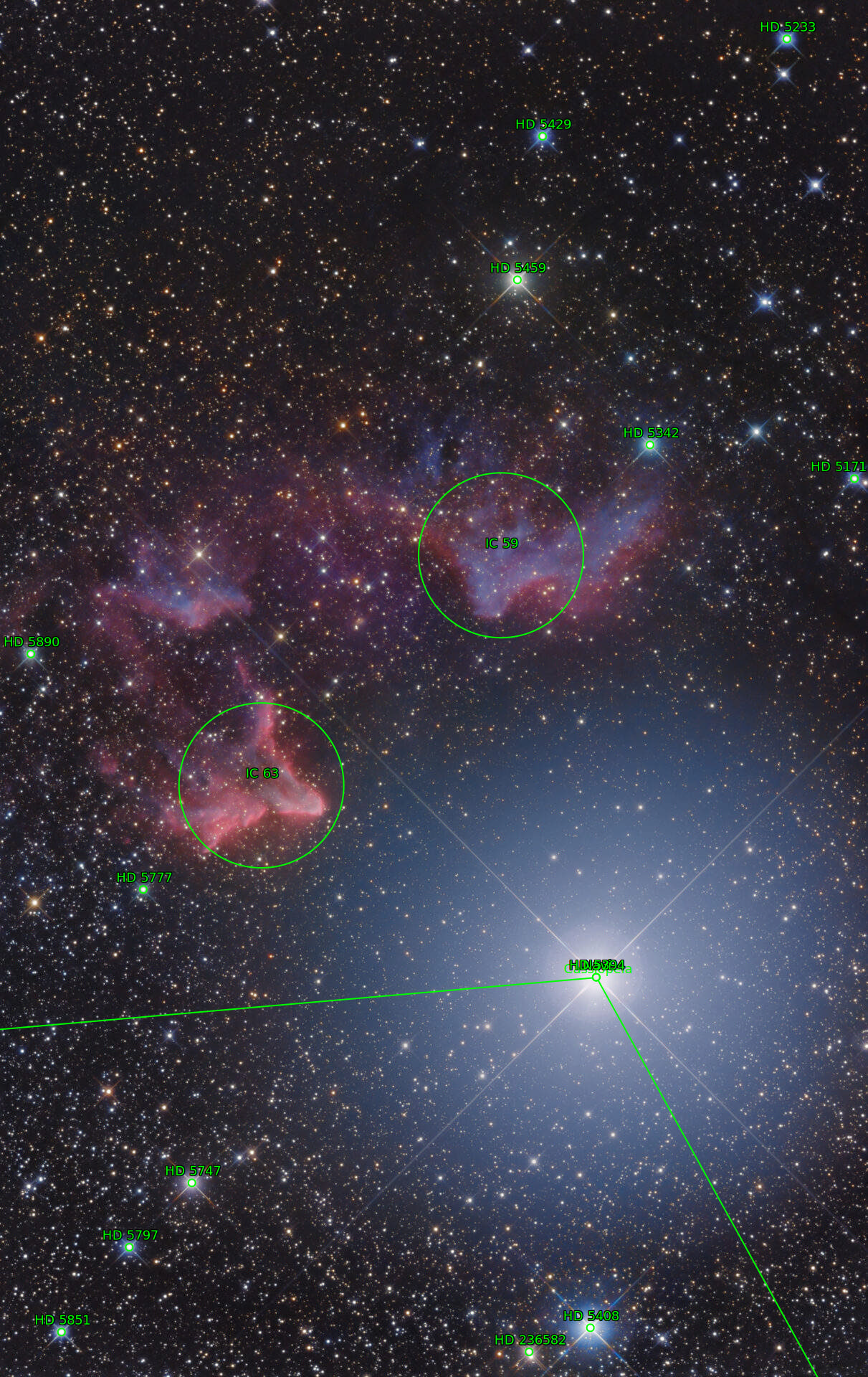 Sternkarten-Overlay (Astrometry.net)