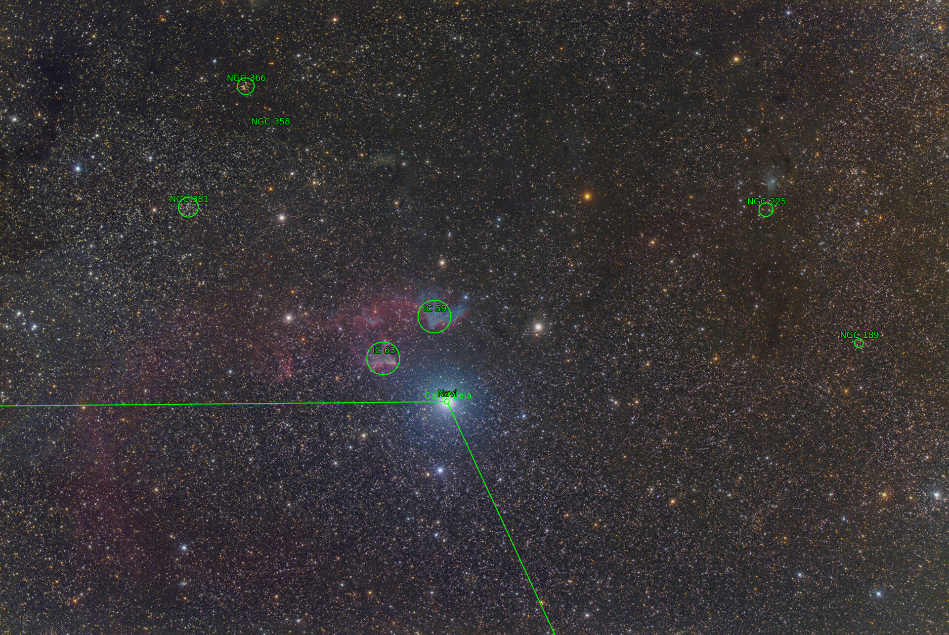 Sternkarten-Overlay (Astrometry.net)
