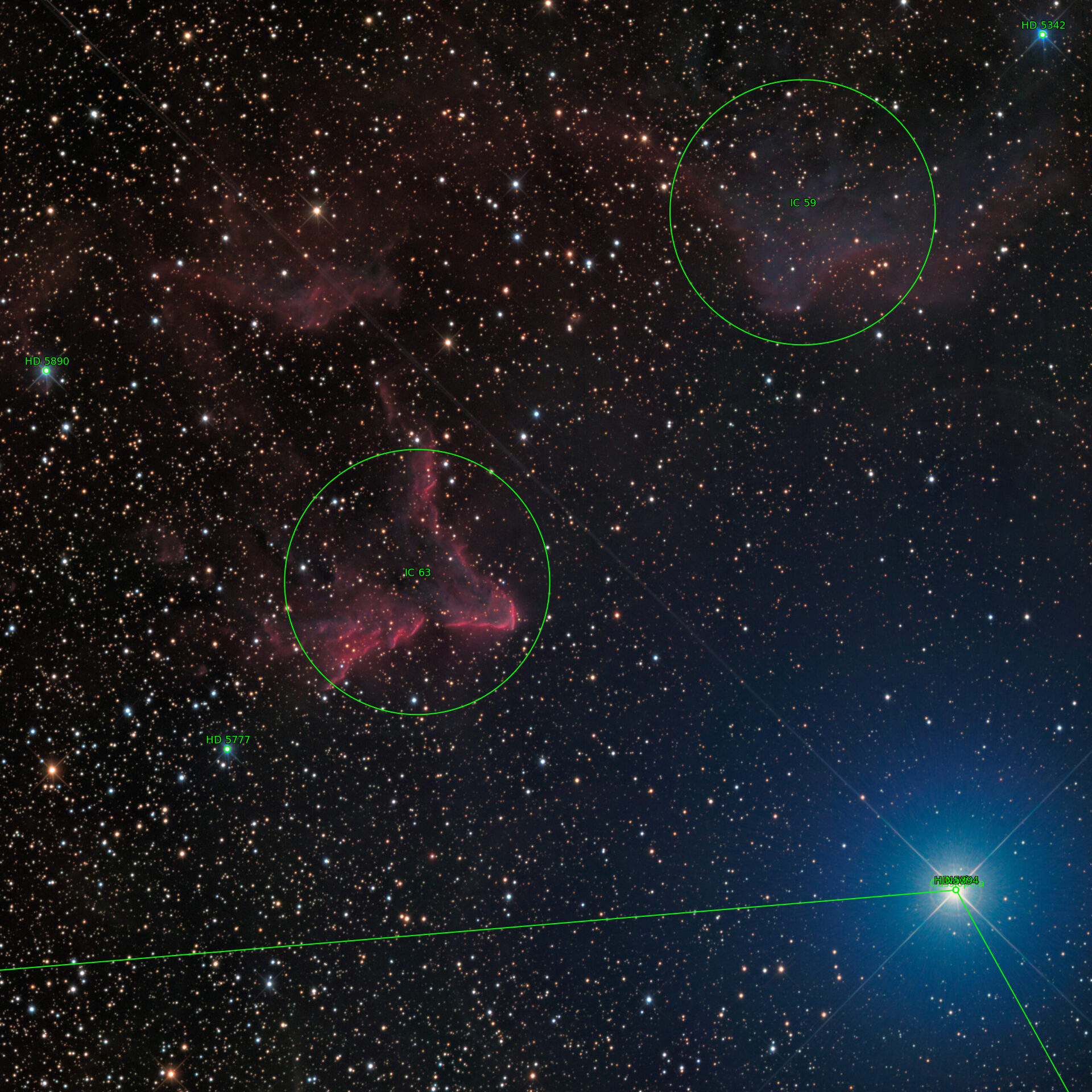Sternkarten-Overlay (Astrometry.net)
