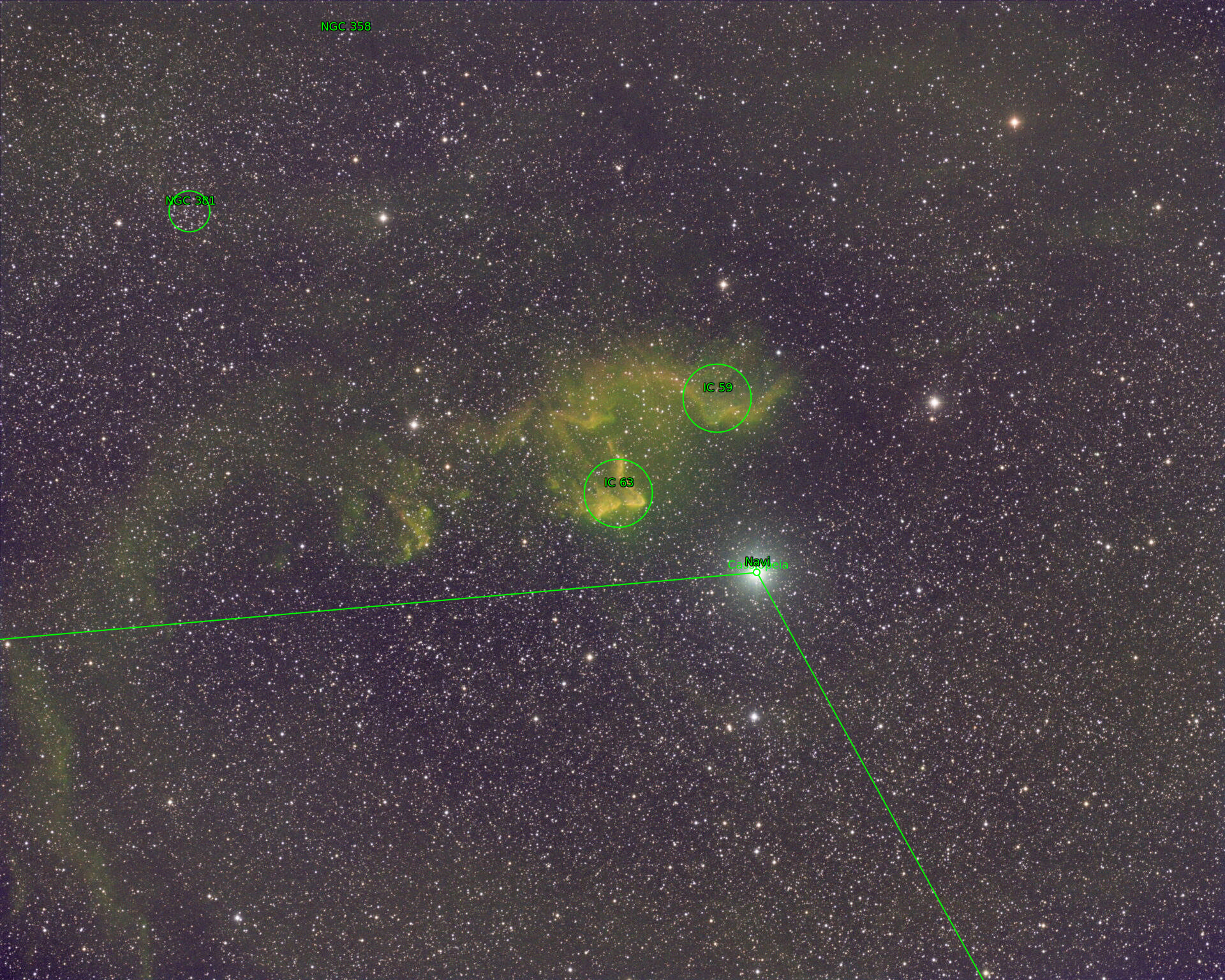 Sternkarten-Overlay (Astrometry.net)